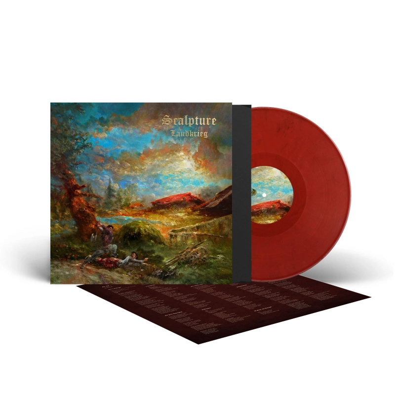 SCALPTURE · Landkrieg | RED BLACK MARBLED LP (Death Metal Vinyl)