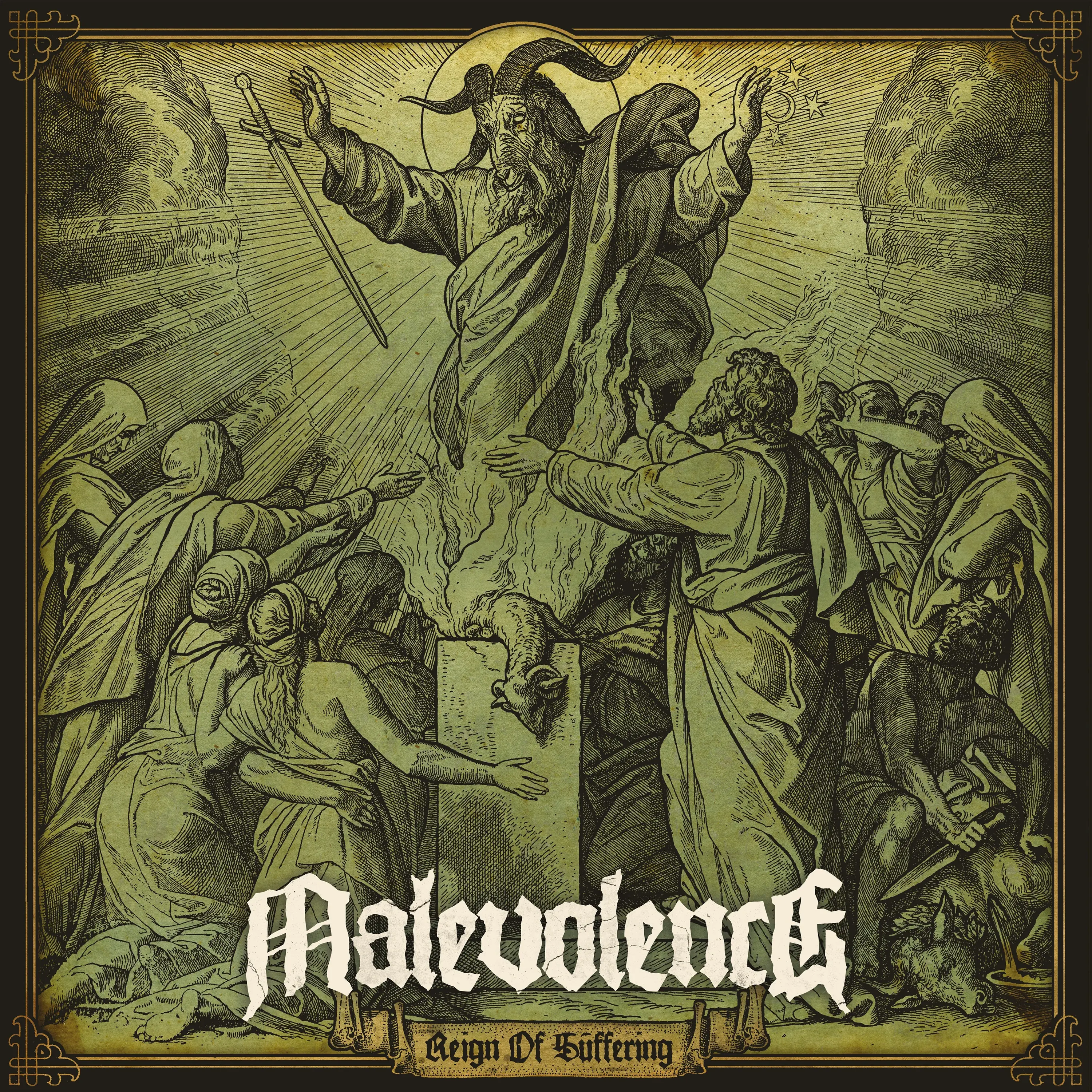 MALEVOLENCE · Reign Of Suffering (Re-Issue 2023) | TRANSPARENT GREEN VINYL (Hardcore Vinyl) · Bild 1