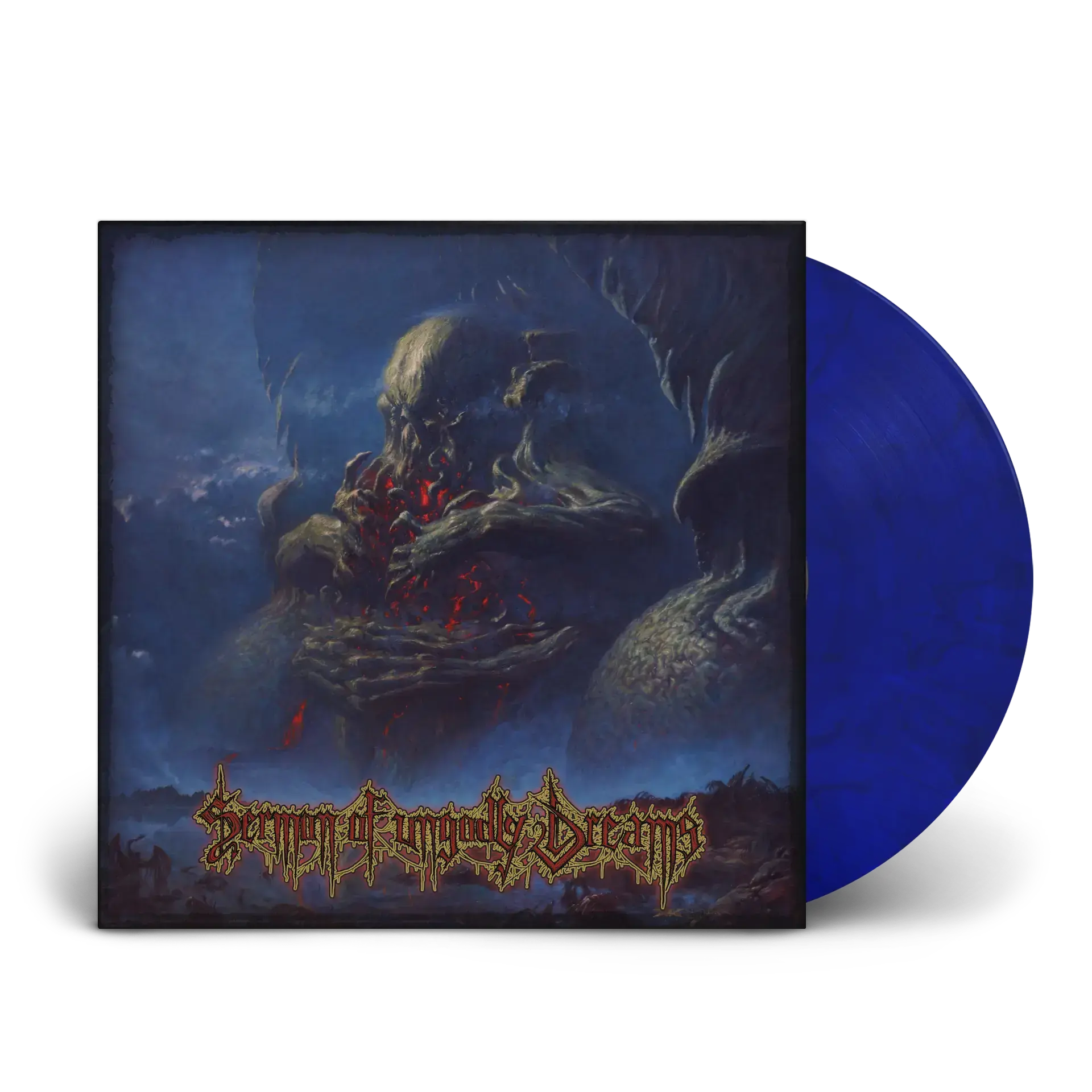 ARROGANZ / LIFELESS / OBSCURE INFINITY / RECKLESS MANSLAUGHTER - Sermon Of Ungodly Dreams · BLUE/BLACK LP ARROGANZ / LIFELESS / OBSCURE INFINITY / RECKLESS MANSLAUGHTER - Sermon Of Ungodly Dreams · BLUE/BLACK LP (Death Metal Vinyl)