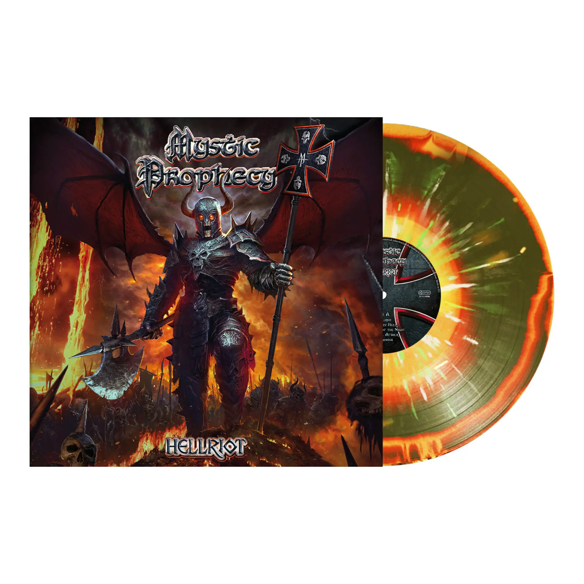 MYSTIC PROPHECY - Hellriot · GREEN/FIREY SPLATTER LP (Power Metal Vinyl)