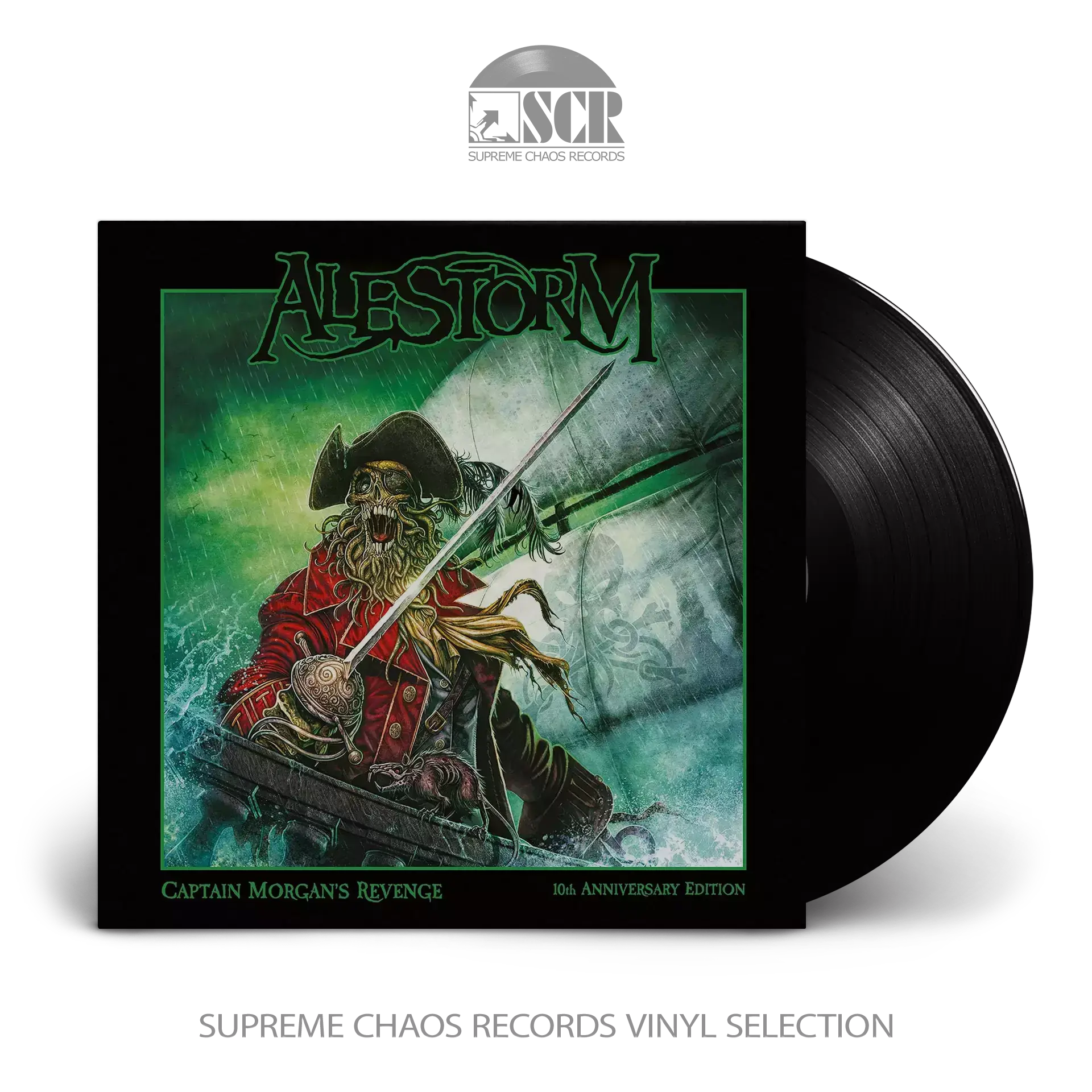 ALESTORM - Captain Morgan's Revenge - 10Th Anniversary Edition · BLACK LP (Pirate Metal Vinyl)