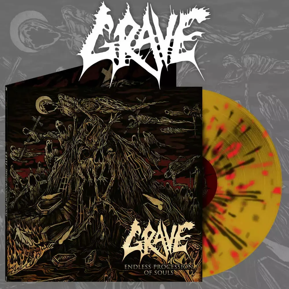 GRAVE · Endless Procession Of Souls (Re-Issue 2023) | MUSTARD/RED/BLACK SPLATTER LP (Death Metal Vinyl)