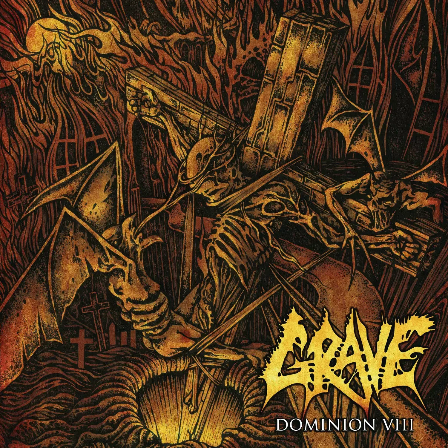 GRAVE · Dominion VIII (Re-Issue 2019) | CLEAR LP (Death Metal Vinyl) · Bild 1