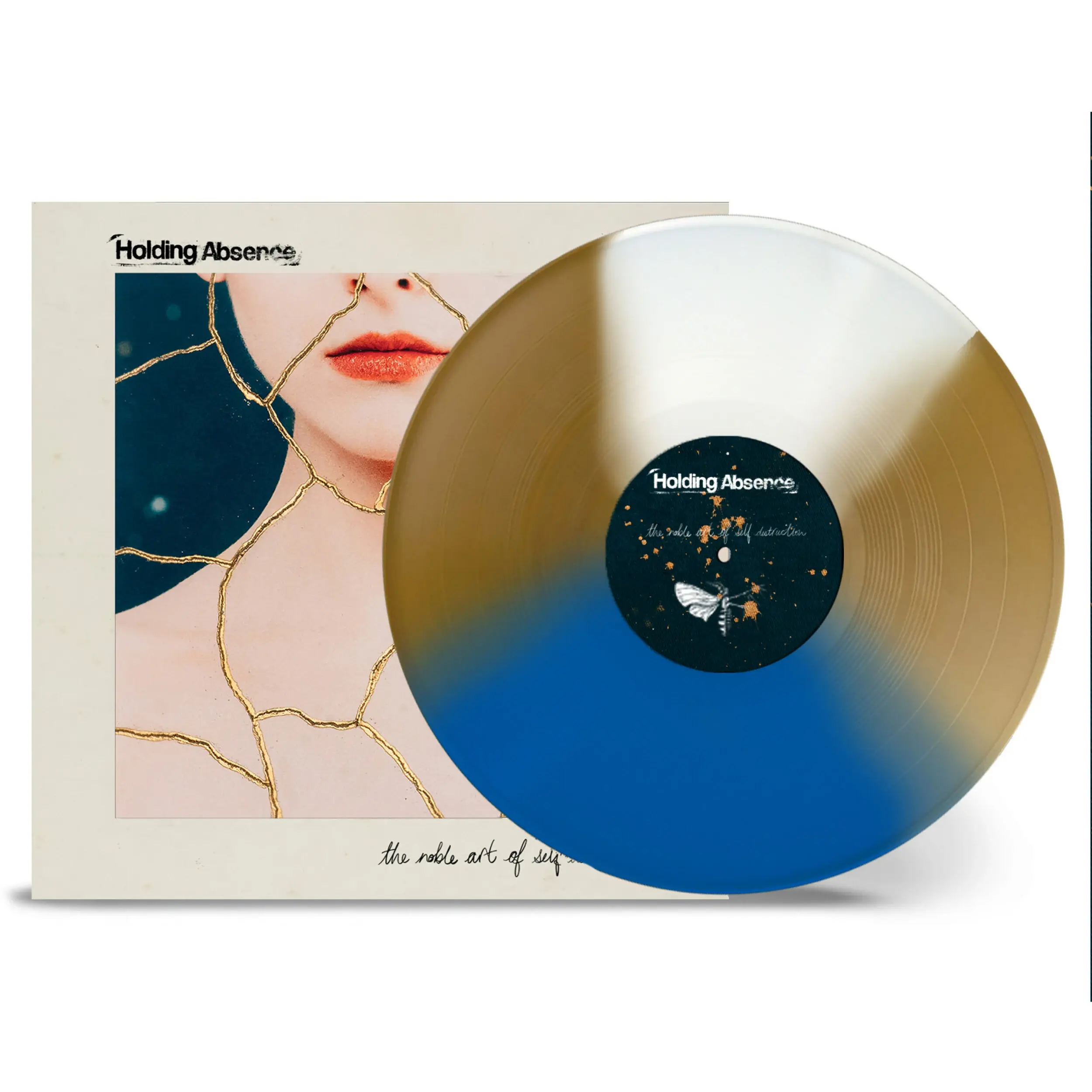 HOLDING ABSENCE · The Noble Art Of Self Destruction | WHITE/MID-BLUE/GOLD LP (Post Hardcore Vinyl)