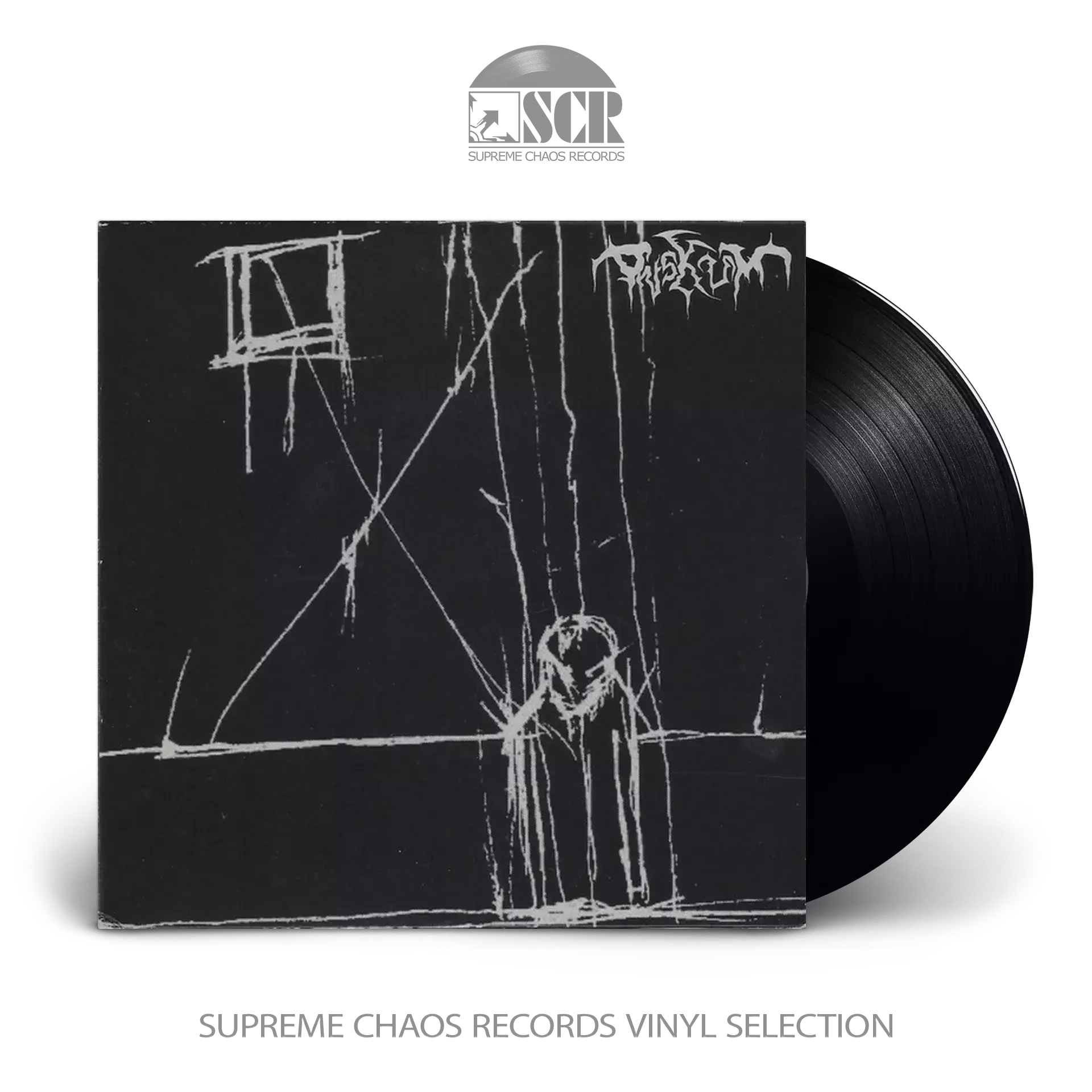 OVSKUM / SLOWMANTRA - Split · BLACK 7" EP