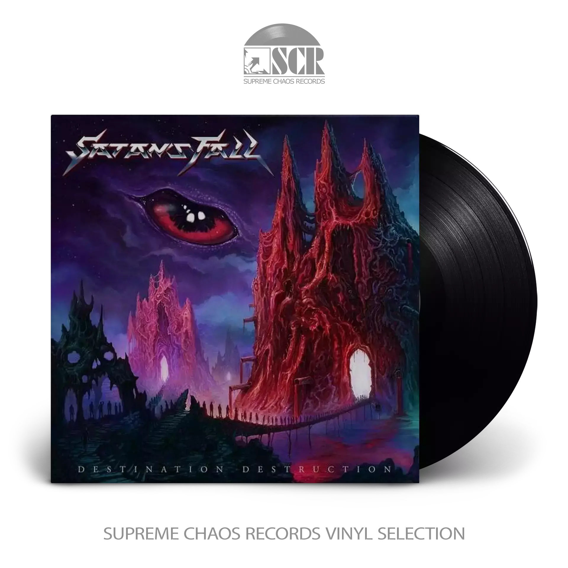 SATAN'S FALL · Destination Destruction | BLACK LP (Heavy Metal Vinyl)