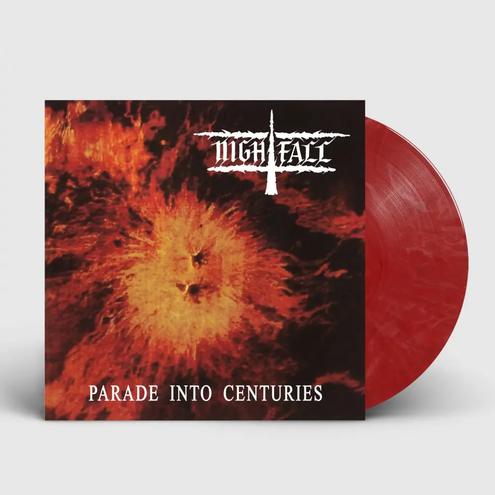 NIGHTFALL · Parade Into Centuries | RED/WHITE/BLACK LP (Death Metal Vinyl)
