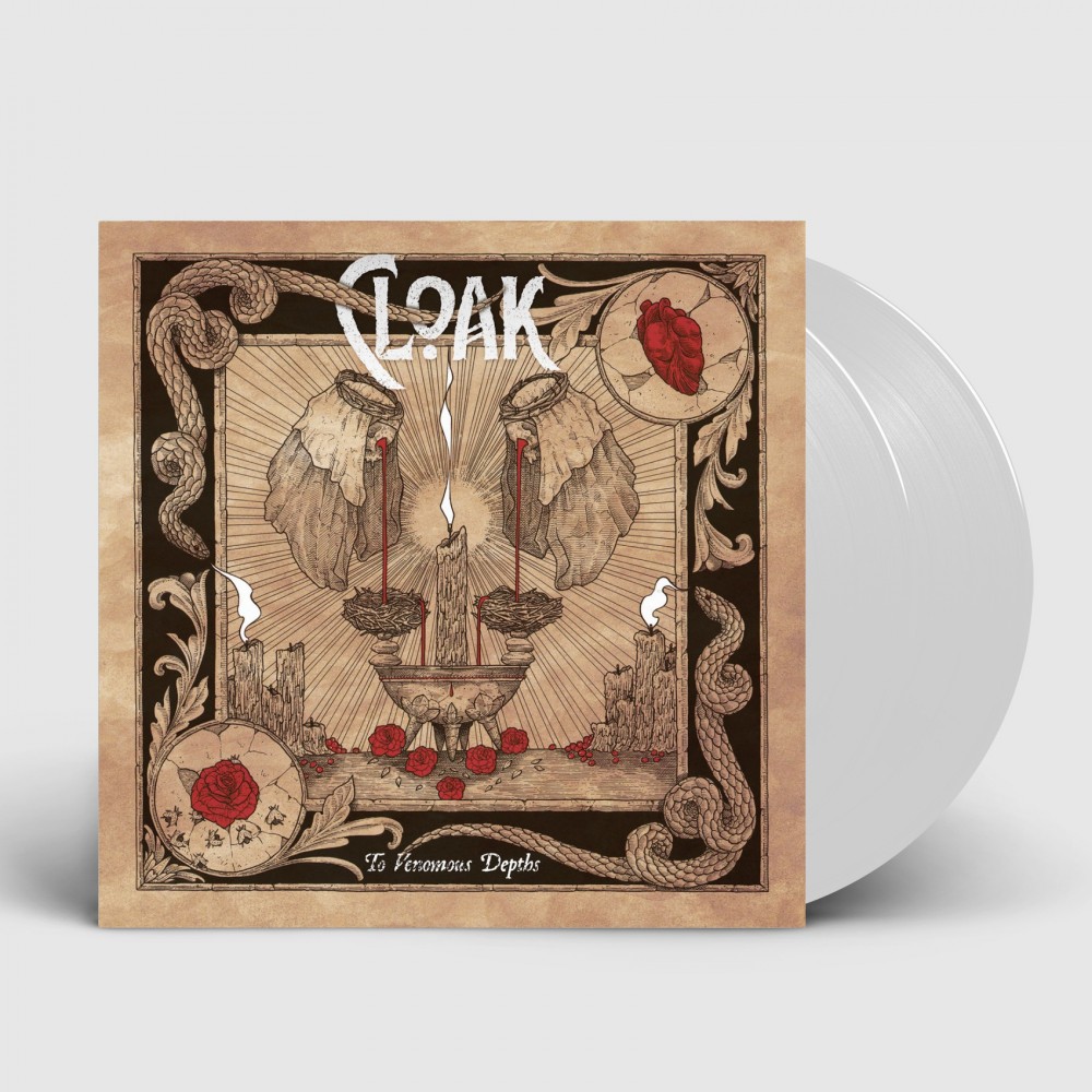 CLOAK · To Venomous Depths | WHITE DLP (Black Metal Vinyl)