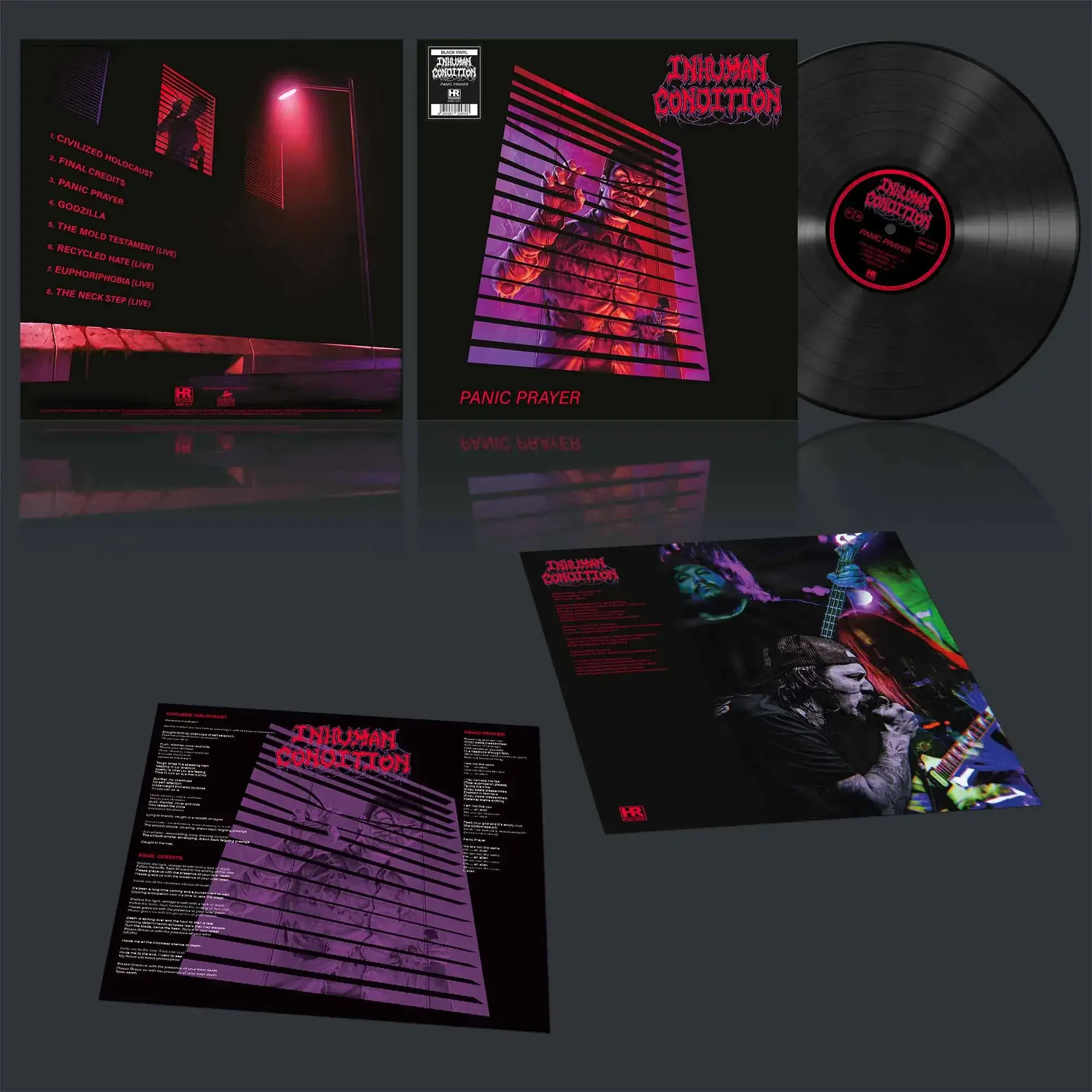 INHUMAN CONDITION · Panic Prayer | BLACK LP (Death Metal Vinyl) · Bild 2