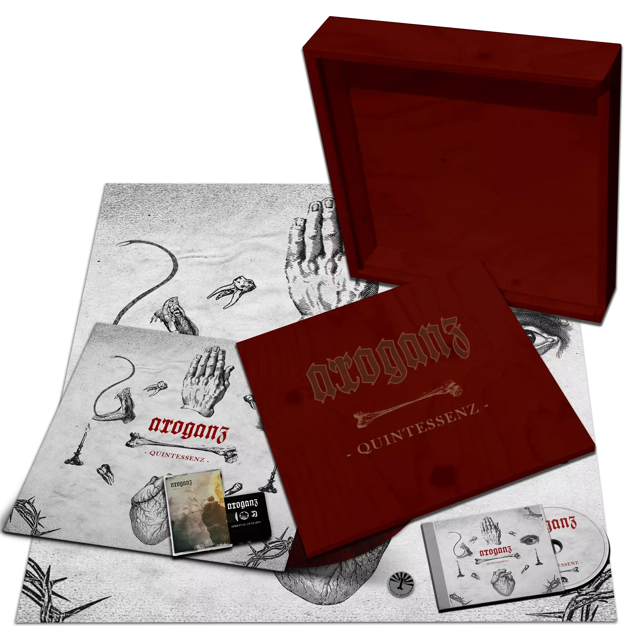 ARROGANZ - Quintessenz · WOODEN BOX SET