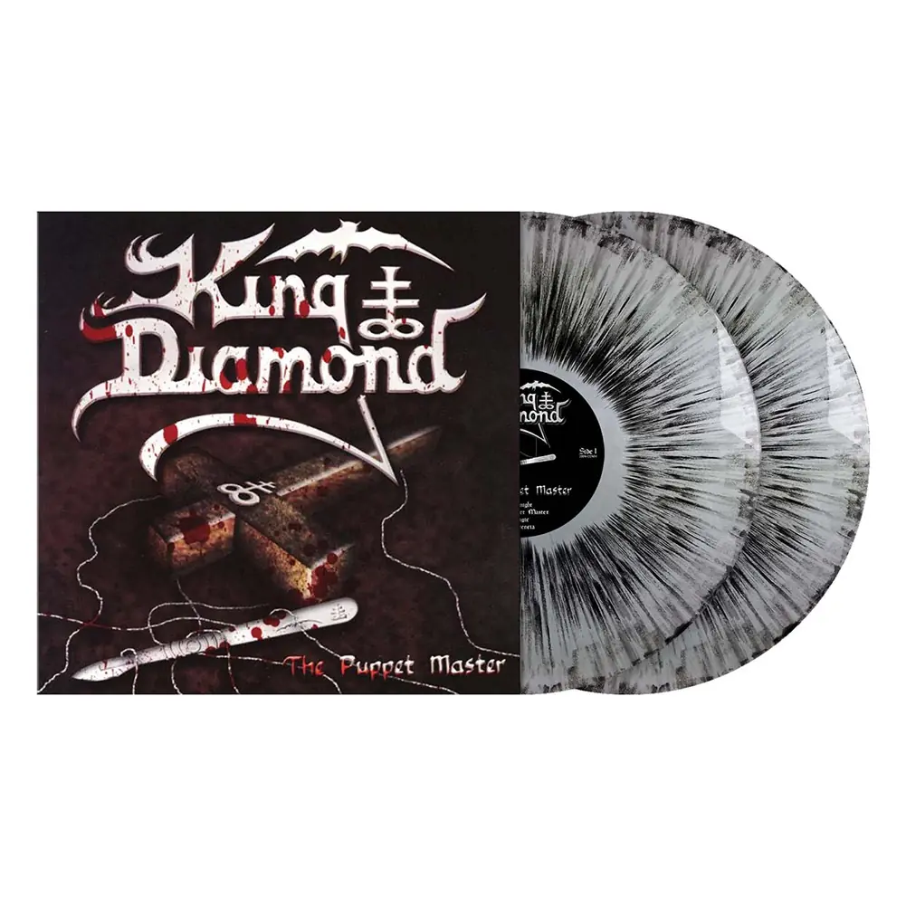 KING DIAMOND · The Puppet Master | SILVER BLACK DUST 2LP (Heavy Metal Vinyl)
