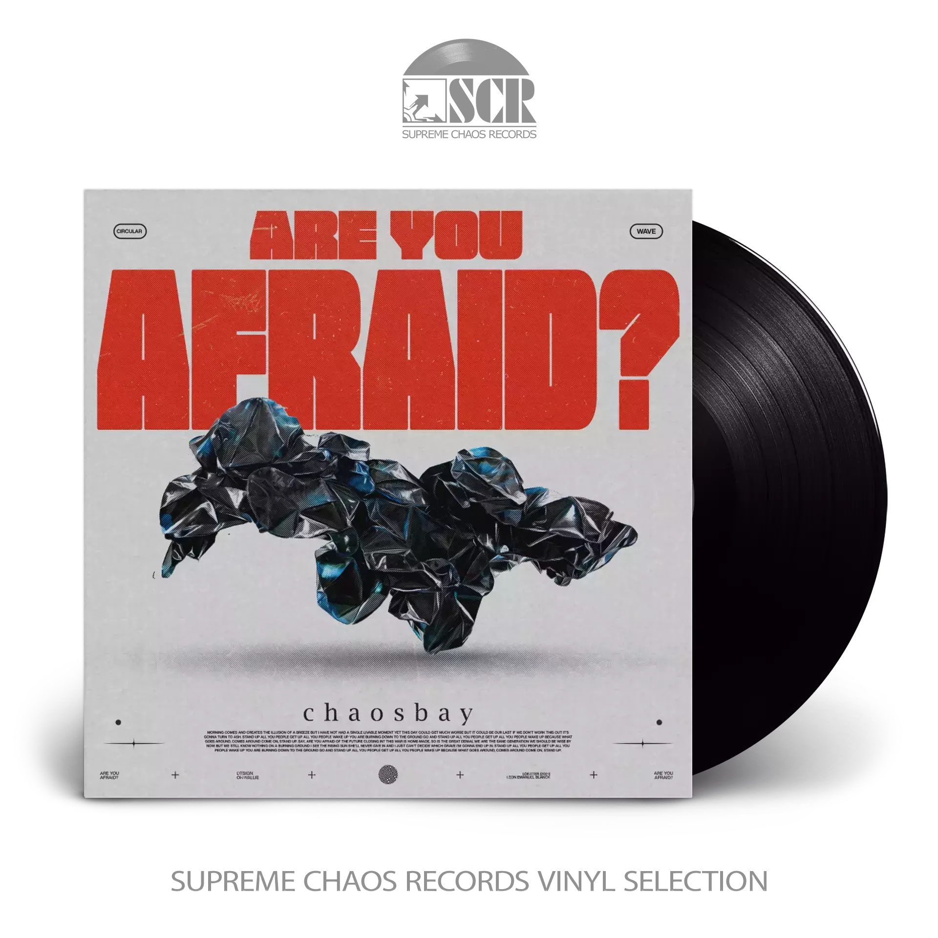 CHAOSBAY · Are You Afraid? | BLACK LP (Progressive Metalcore Vinyl)