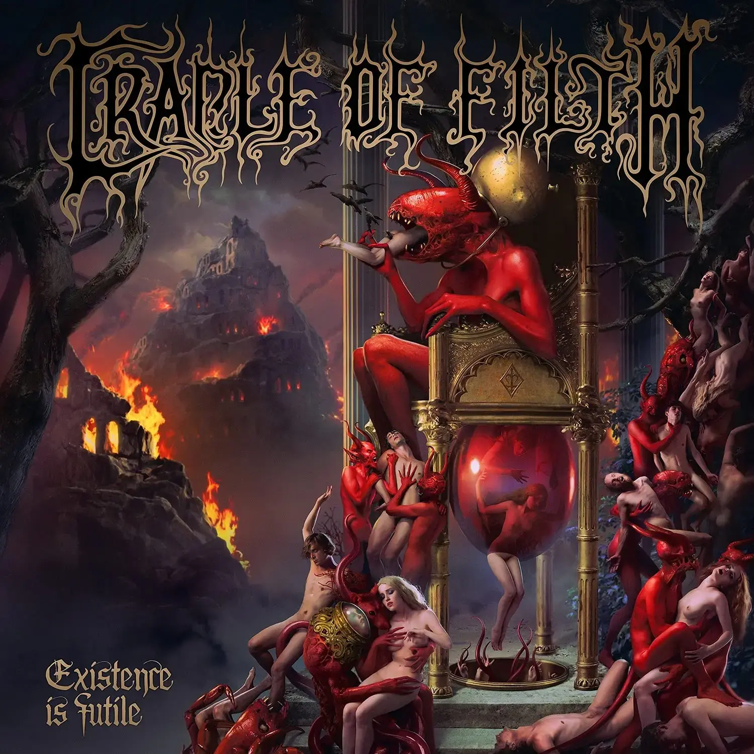 CRADLE OF FILTH · Existence Is Futile | GLOW IN THE DARK 2LP (Black Metal Vinyl) · Bild 1