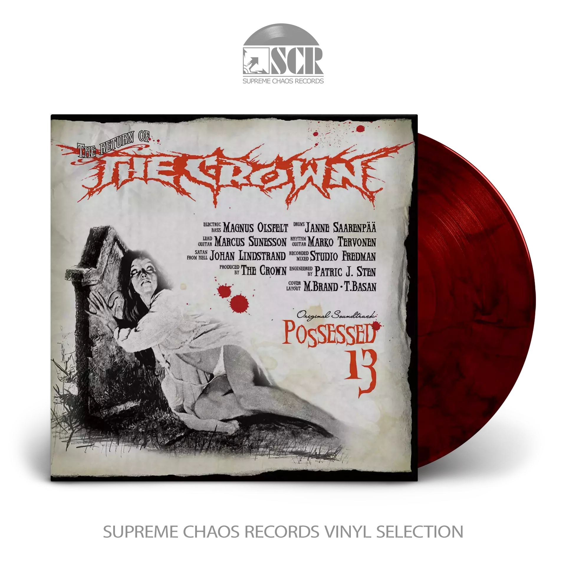 THE CROWN - Possessed 13 · RED/BLACK LP THE CROWN - Possessed 13 · RED/BLACK LP (Death Metal Vinyl)