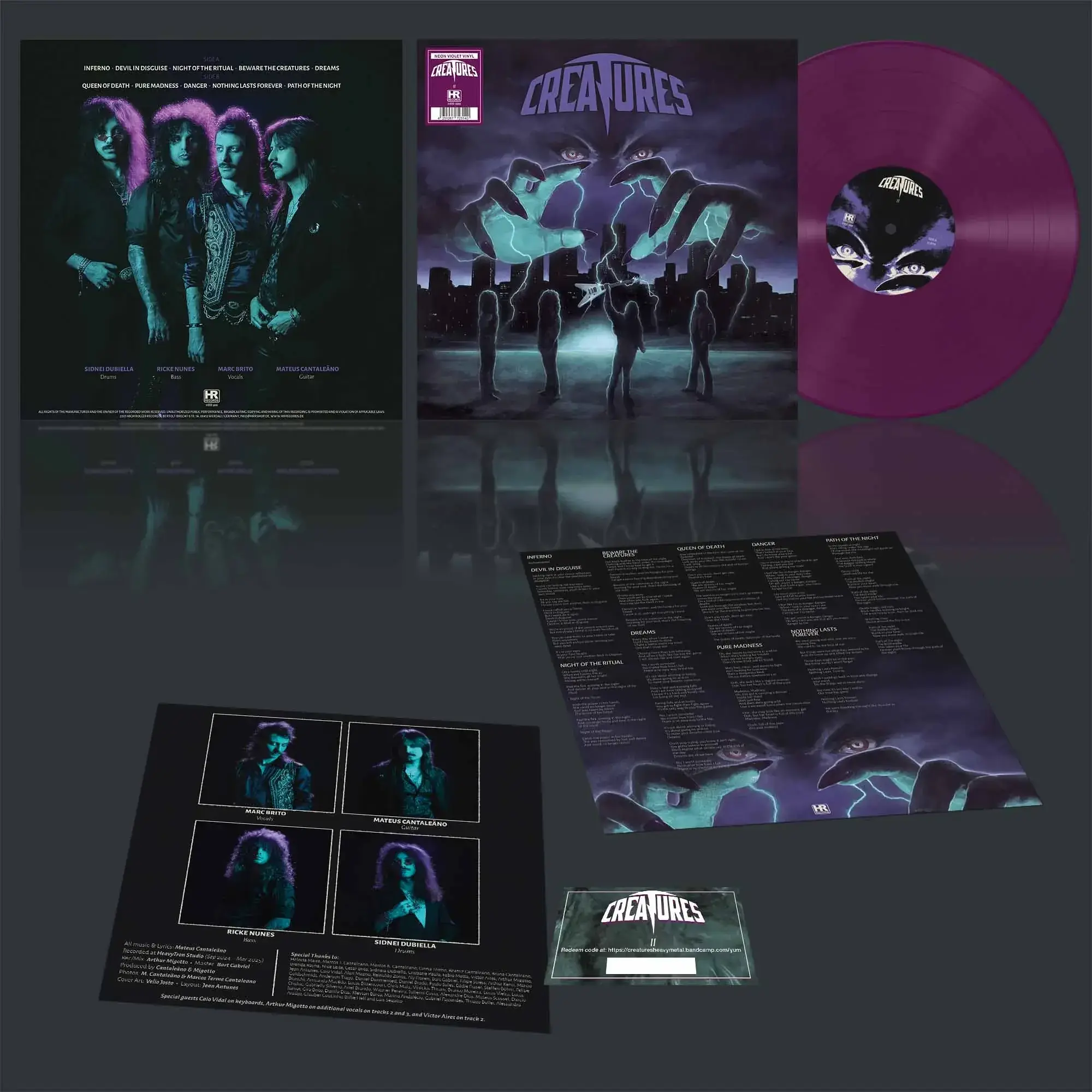 CREATURES - Creatures II · NEON VIOLET LP · Bild 2 CREATURES - Creatures II · NEON VIOLET LP (Heavy Metal Vinyl) · Bild 2