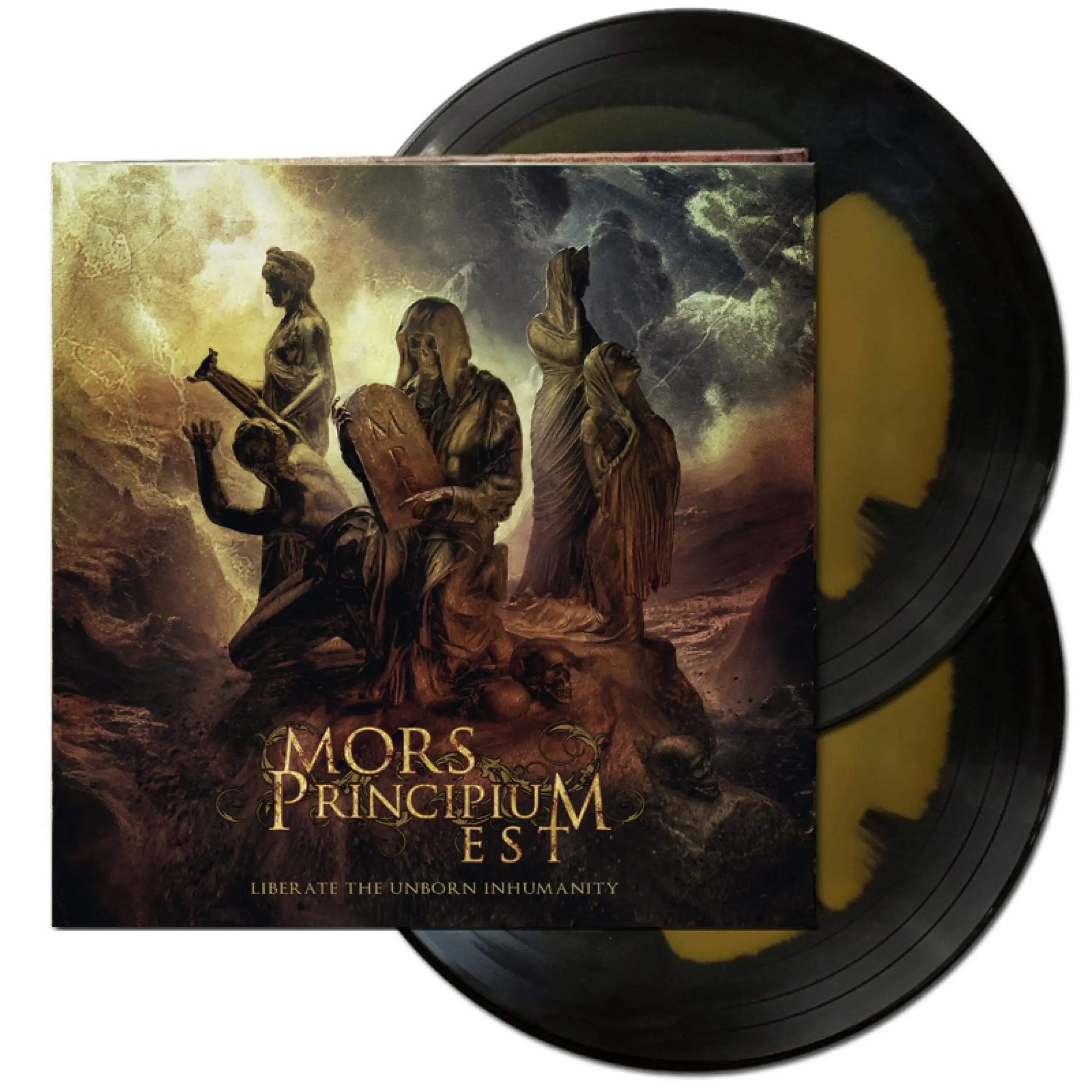 MORS PRINCIPIUM EST - Liberate The Unborn Inhumanity · YELLOW/BLACK DLP (Death Metal Vinyl)