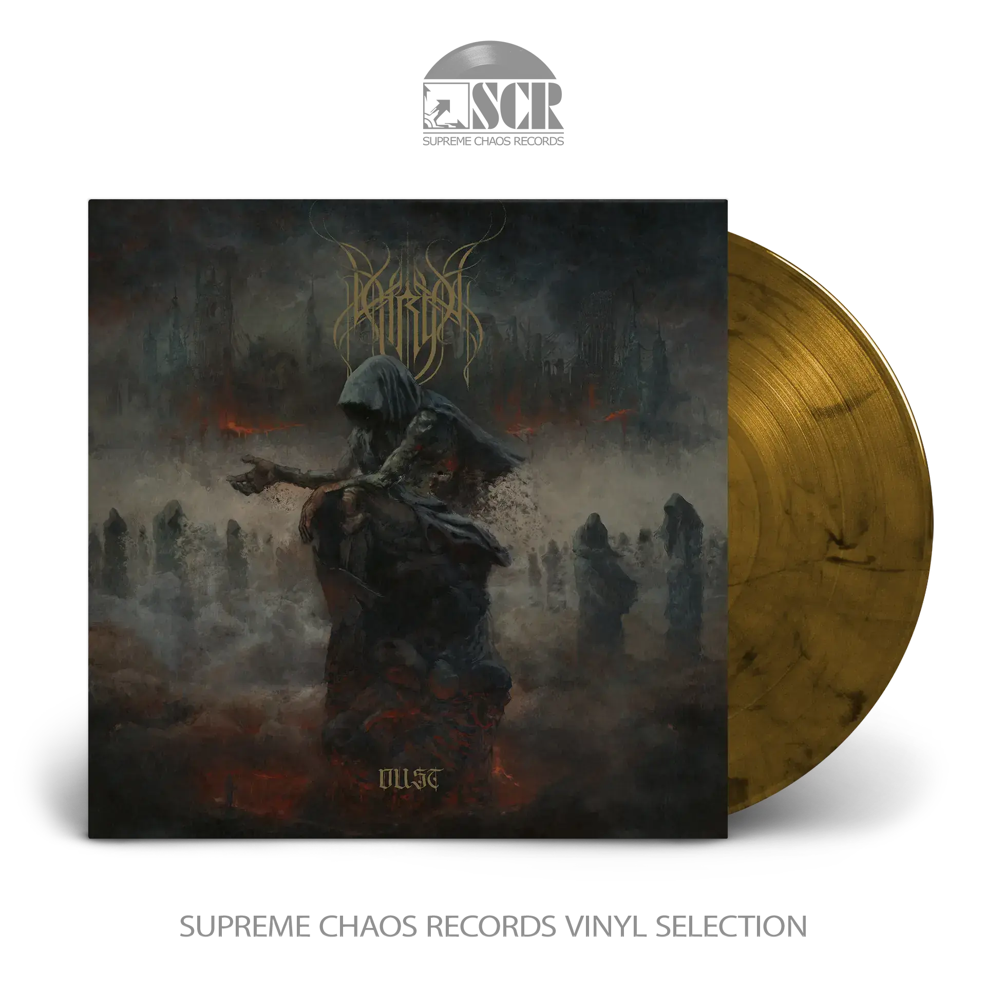 THRON · Dust | AMBER MARBLED LP THRON · Dust | AMBER MARBLED LP (Black Metal/Death Metal Vinyl)