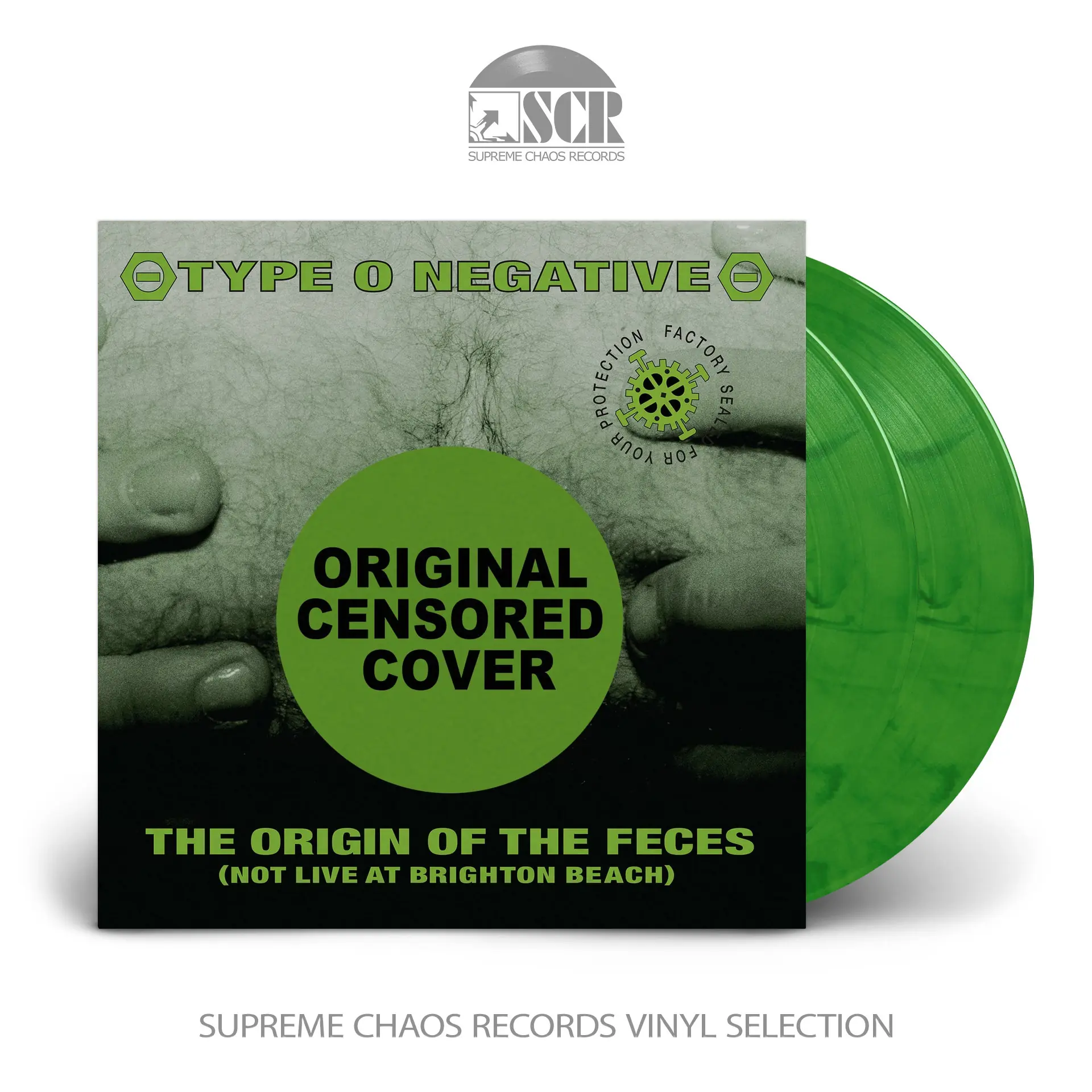 TYPE O NEGATIVE - The Origin Of The Feces · DELUXE GREEN/BLACK 2LP (Gothic Metal Vinyl)