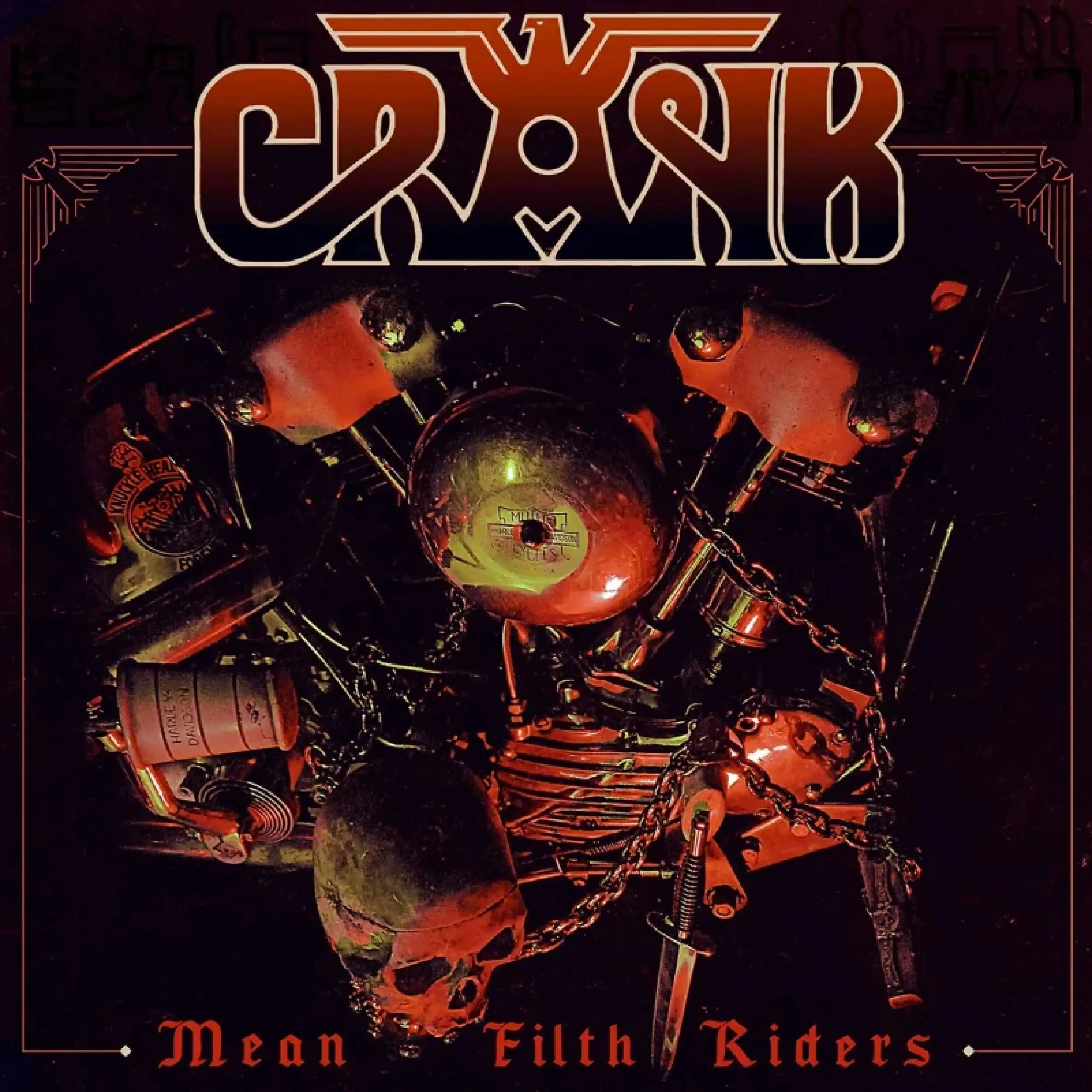 CRANK · Mean Filth Riders | RED LP · Bild 1 CRANK · Mean Filth Riders | RED LP (Heavy Metal Vinyl) · Bild 1