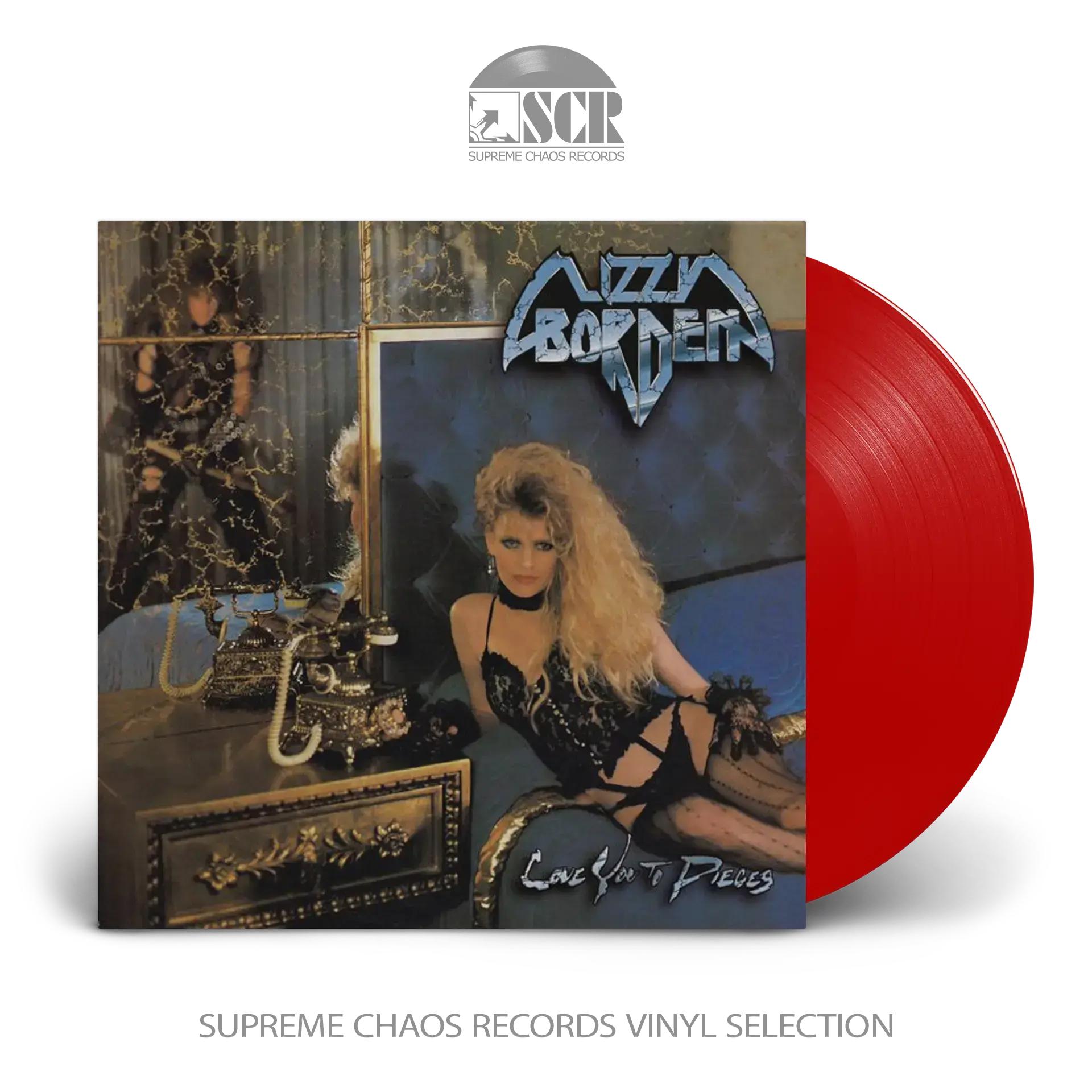 LIZZY BORDEN - Love You To Pieces · LIPSTICK RED LP LIZZY BORDEN - Love You To Pieces · LIPSTICK RED LP (Heavy Metal Vinyl)