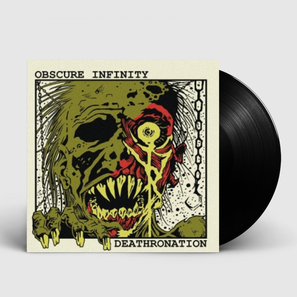 OBSCURE INFINITY/DEATHRONATION - Absurd Existence/Vulture Eyes · BLACK 7" LP (Death Metal Vinyl)