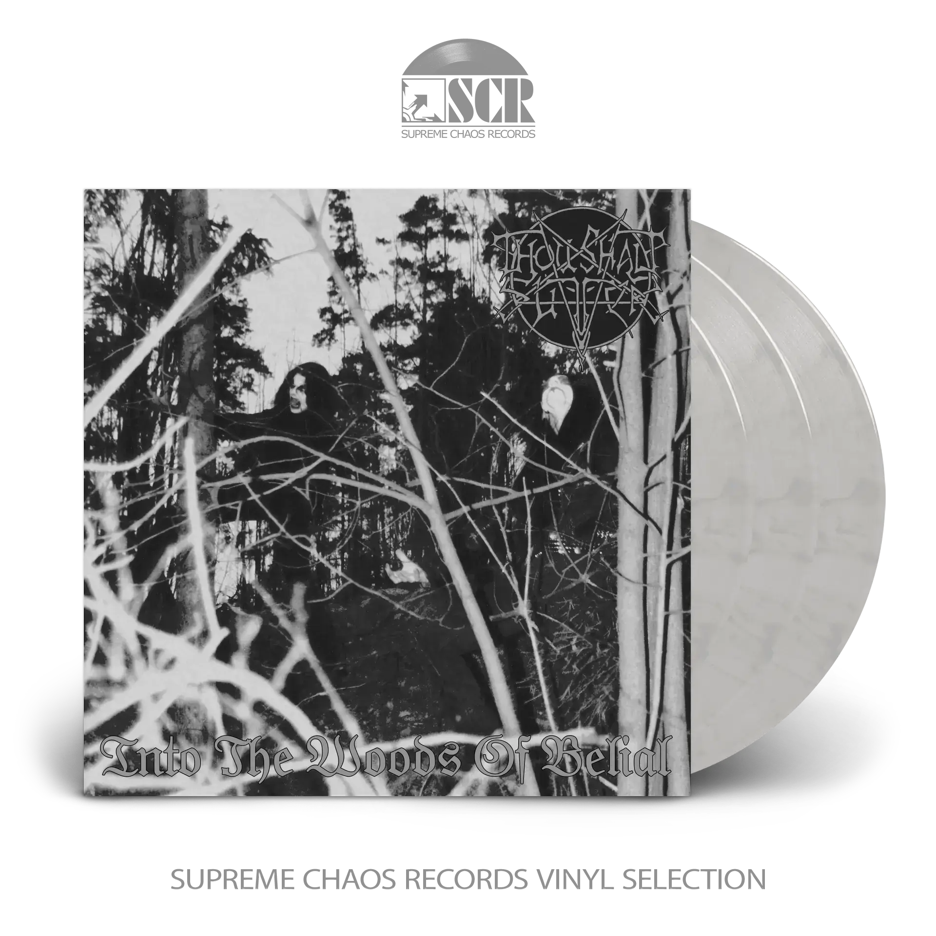 THOU SHALT SUFFER · Into The Woods Of Belial | WHITE/BLACK MARBLED 3LP (Death Metal Vinyl)