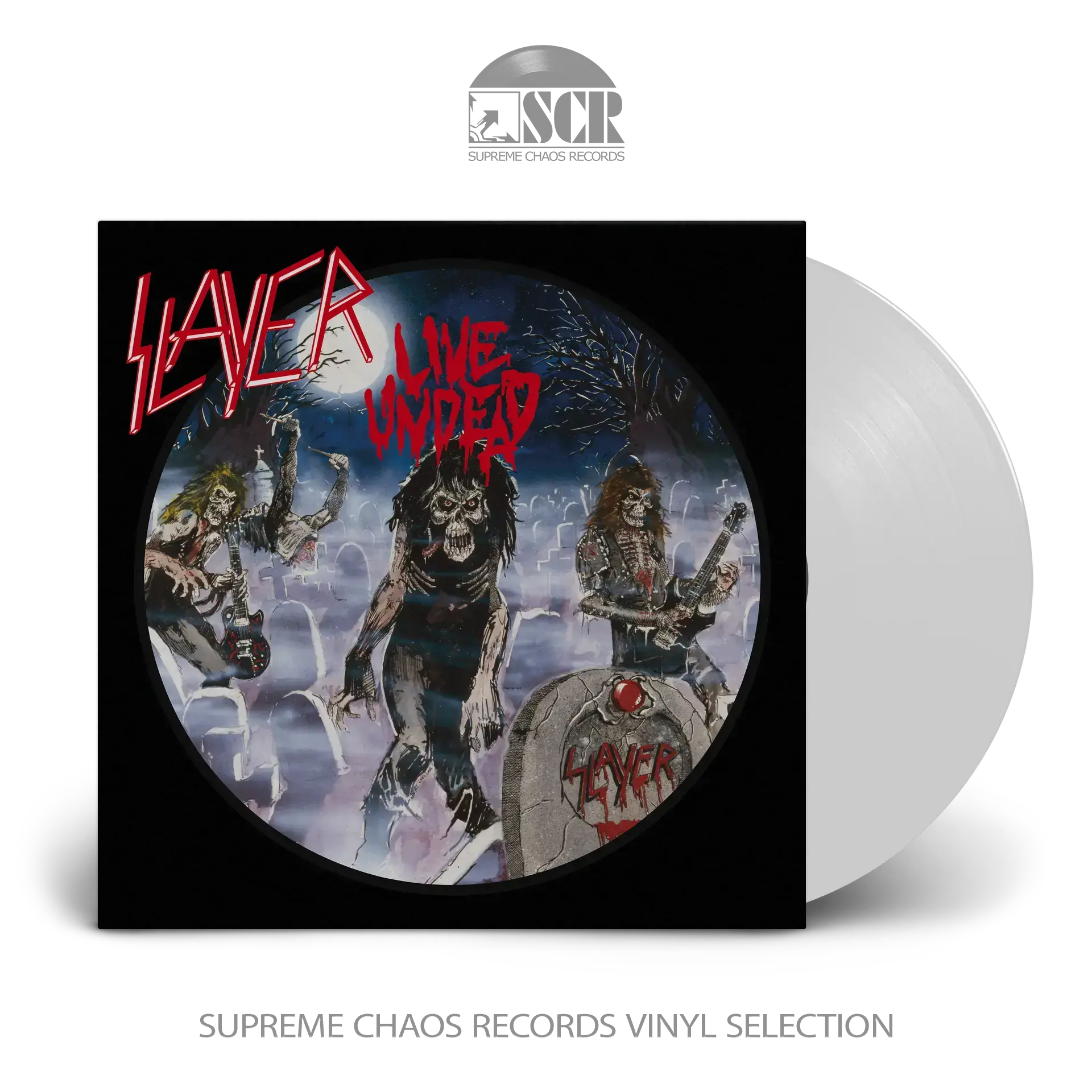 SLAYER · Live Undead | WHITE LP SLAYER · Live Undead | WHITE LP (Thrash Metal Vinyl)