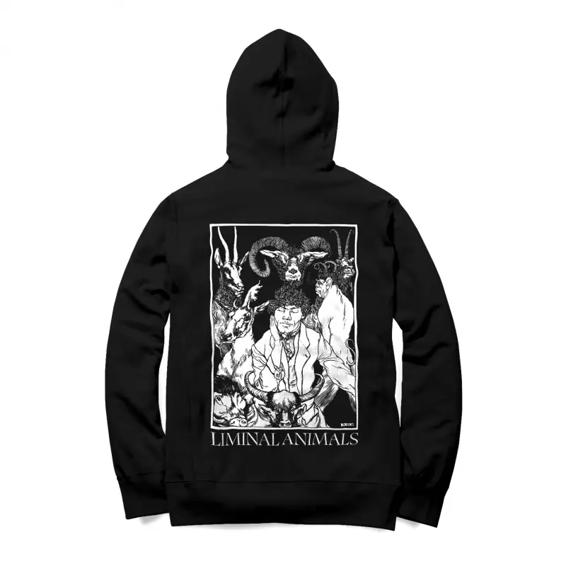 ULVER - Liminal Animals Zipper Black · ZIP HOODIE · Bild 1 ULVER - Liminal Animals Zipper Black · ZIP HOODIE (Ambient Clothes) · Bild 1
