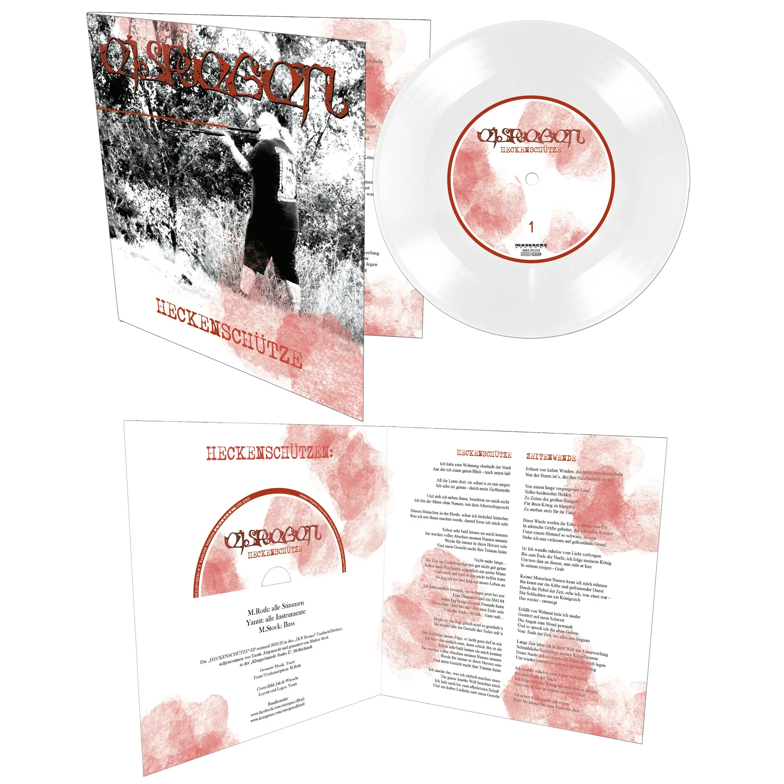 EISREGEN · Heckenschütze | WHITE 7" + CD EISREGEN · Heckenschütze | WHITE 7" + CD (Extreme Metal Vinyl)