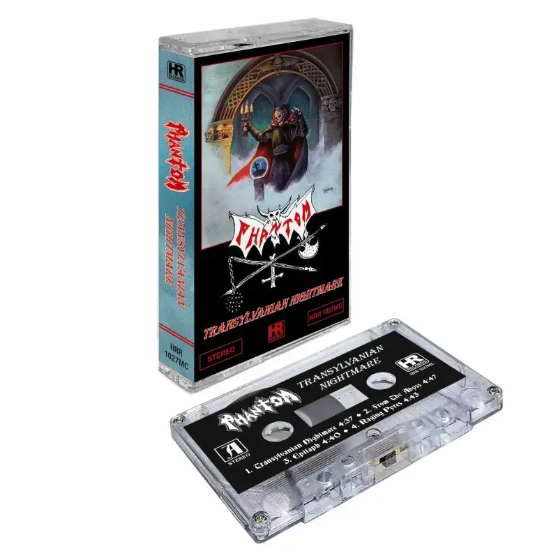 PHANTOM · Transylvanian Nightmare | CLEAR TAPE PHANTOM · Transylvanian Nightmare | CLEAR TAPE (Speed Metal/Thrash Metal Tapes)