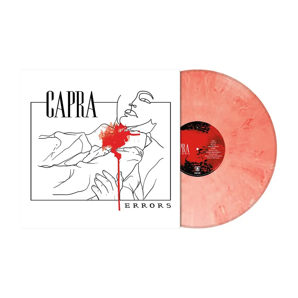 CAPRA · Errors | RED/WHITE MARBLED LP CAPRA · Errors | RED/WHITE MARBLED LP (Hardcore Vinyl)