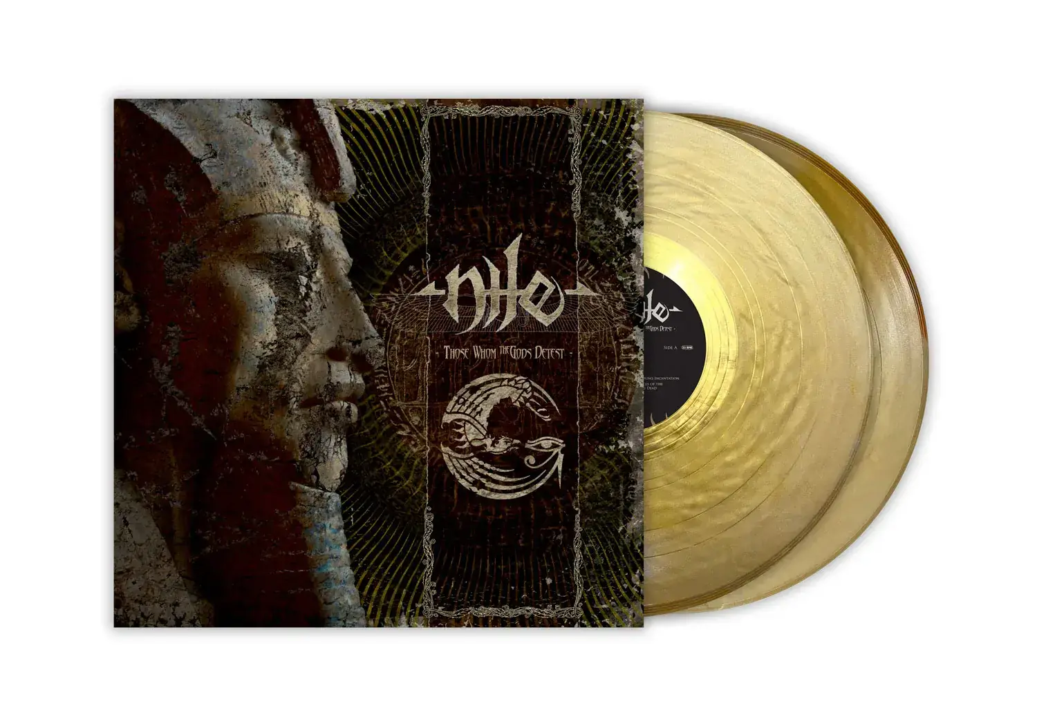 NILE - Those Whom The Gods Detest · GOLD NUGGET SWIRL 2LP NILE - Those Whom The Gods Detest · GOLD NUGGET SWIRL 2LP (Technical Death Metal Vinyl)
