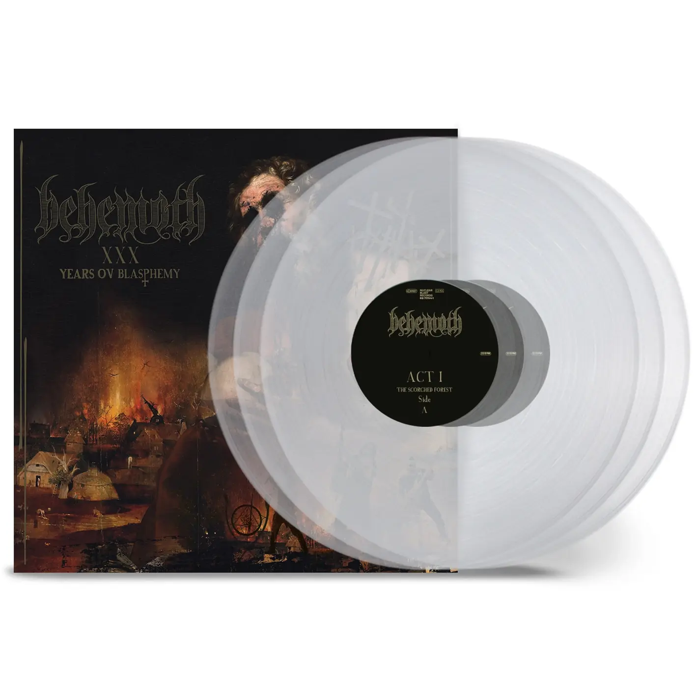 BEHEMOTH · XXX Years Ov Blasphemy | CRYSTAL CLEAR 3LP BEHEMOTH · XXX Years Ov Blasphemy | CRYSTAL CLEAR 3LP (Death Metal Vinyl)