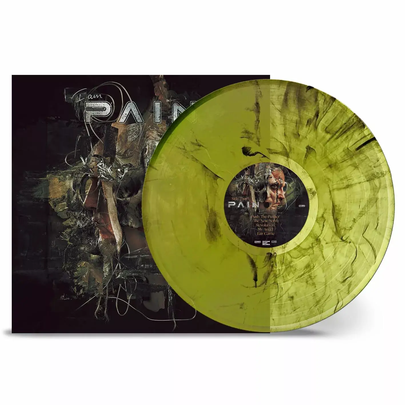 PAIN - I Am · TRANSPARENT GREEN/BLACK MARBLED LP PAIN - I Am · TRANSPARENT GREEN/BLACK MARBLED LP (Alternative Metal Vinyl)
