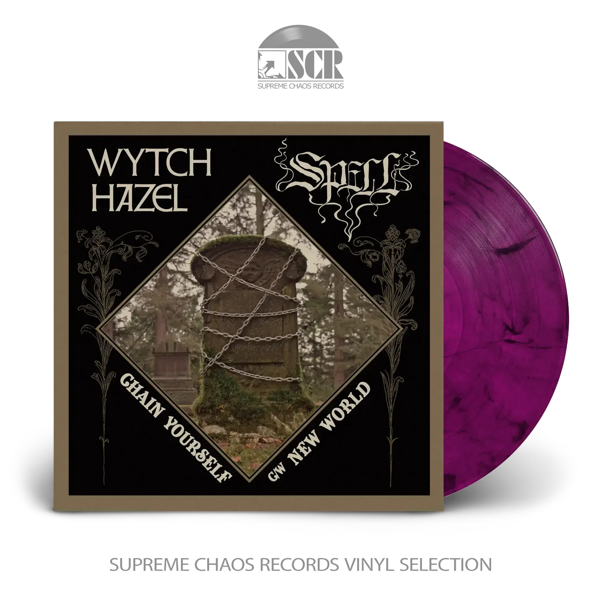 WYTCH HAZEL / SPELL - Chain Yourself / New World · COLORED 7" EP (Heavy Metal Vinyl)