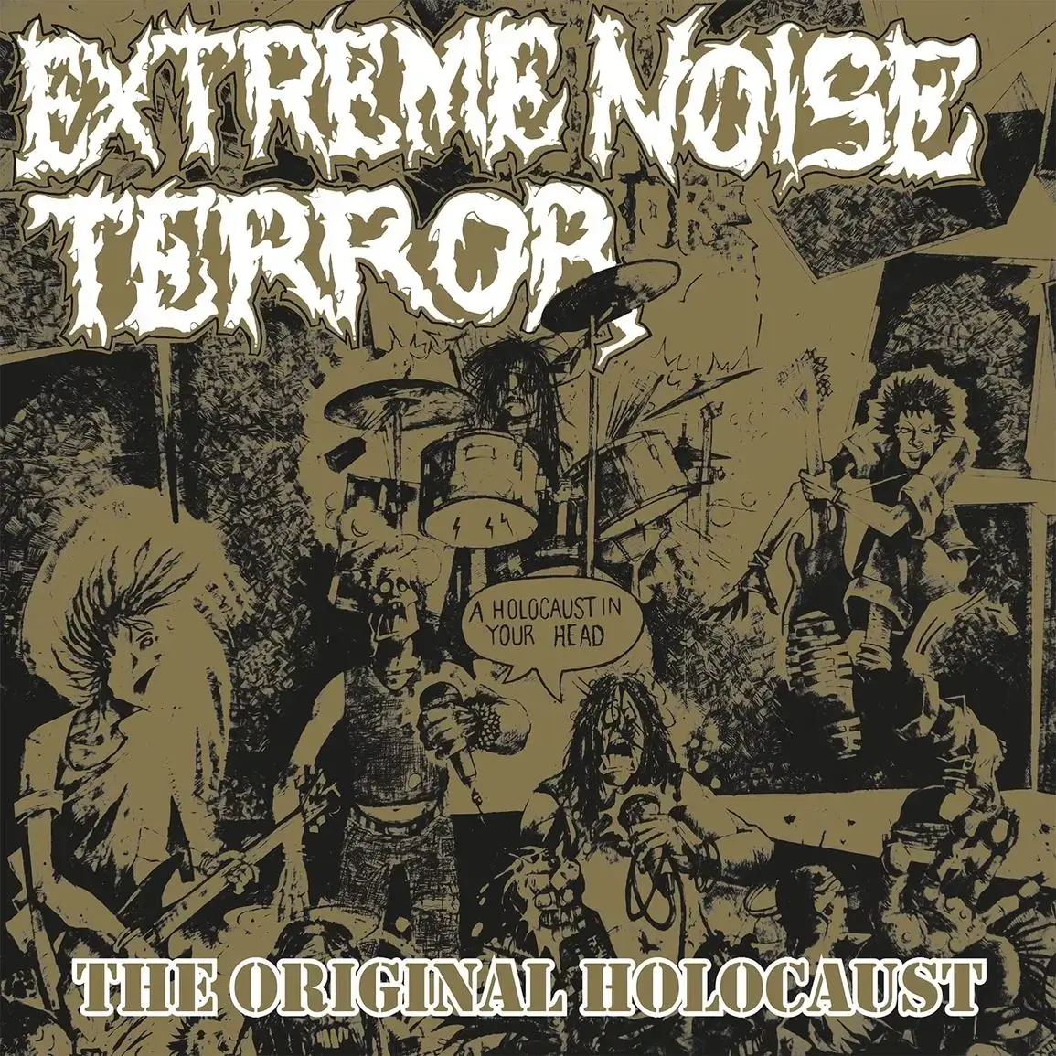 EXTREME NOISE TERROR · Holocaust In Your Head - The Original Holocaust | GOLD LP · Bild 1 EXTREME NOISE TERROR · Holocaust In Your Head - The Original Holocaust | GOLD LP (Crust Punk/Grindcore Vinyl) · Bild 1