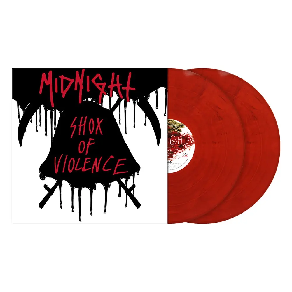 MIDNIGHT - Shox Of Violence (Re-Issue) · RED MARBLED 2LP (Black Metal/Thrash Metal Vinyl)