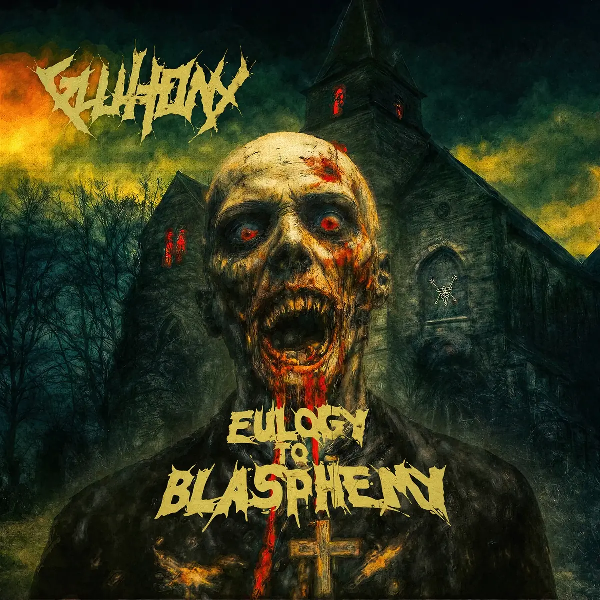 GLUTTONY · Eulogy To Blasphemy | BLACK LP · Bild 1 GLUTTONY · Eulogy To Blasphemy | BLACK LP (Death Metal Vinyl) · Bild 1