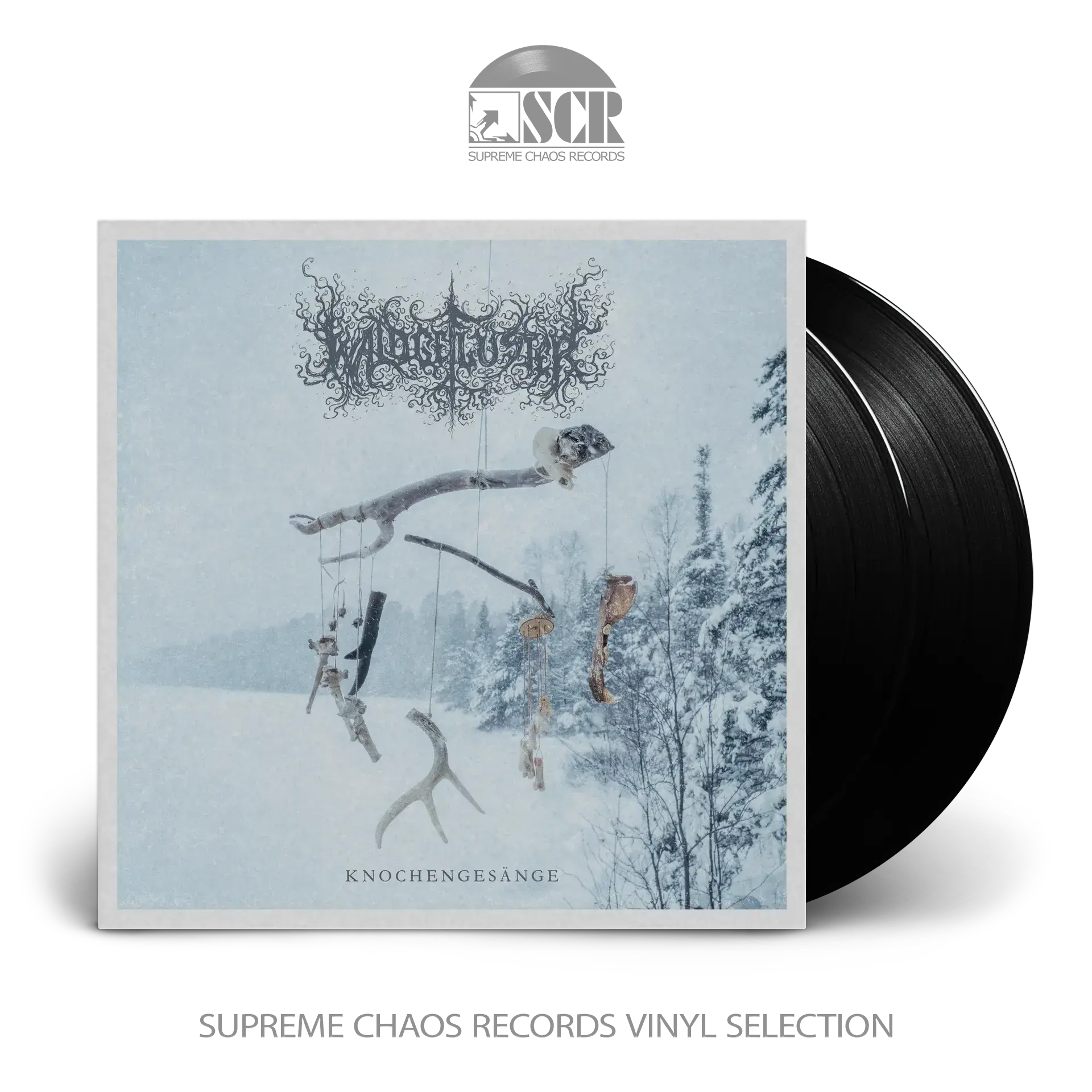 WALDGEFLÜSTER - Knochengesänge · BLACK 2LP (Black Metal Vinyl)