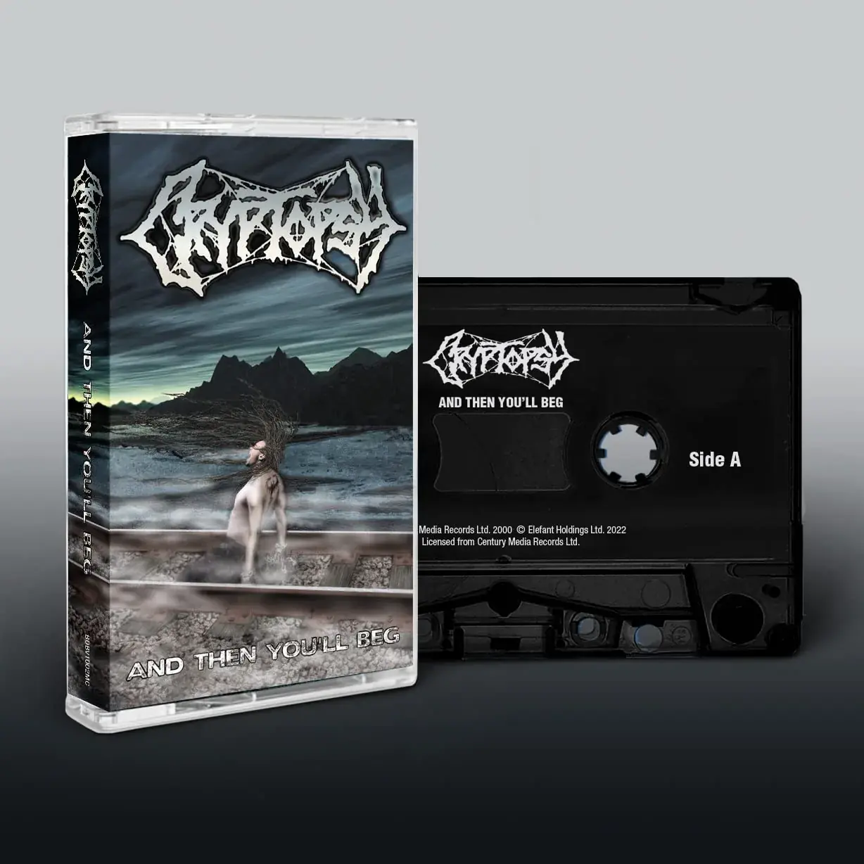 CRYPTOPSY · And Then You'll Beg | BLACK TAPE (Death Metal Tapes)