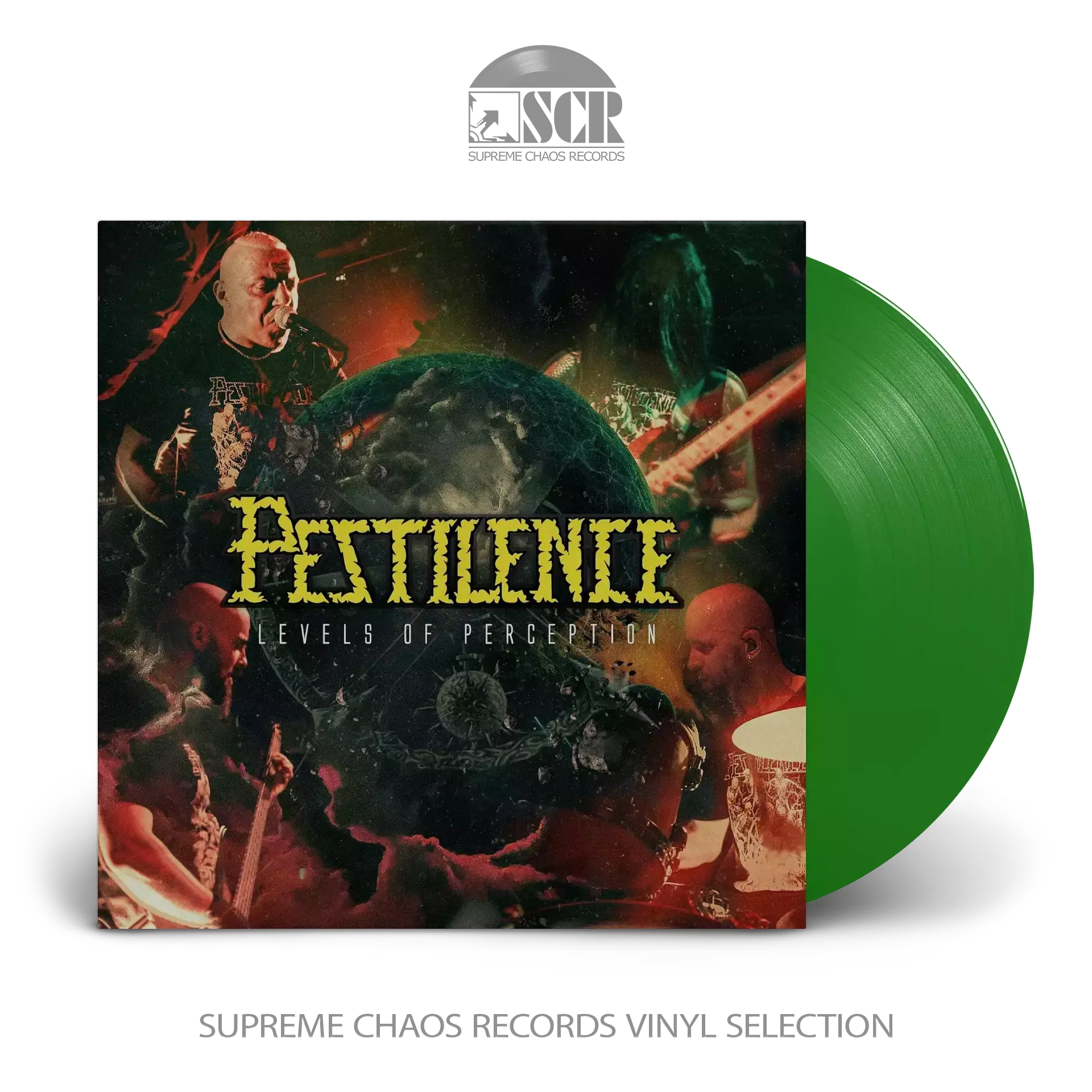 PESTILENCE - Levels of Perception · GREEN LP PESTILENCE - Levels of Perception · GREEN LP (Death Metal Vinyl)