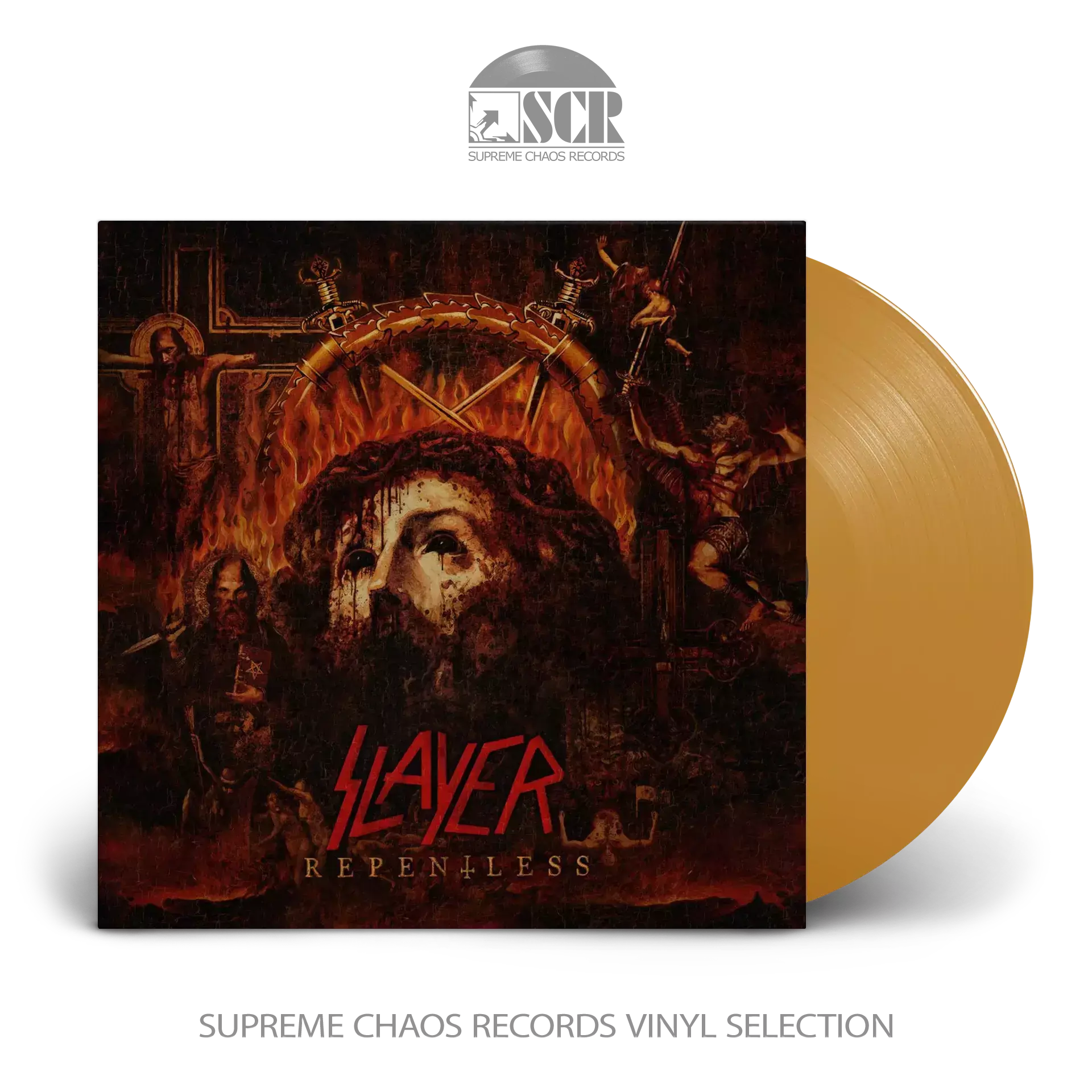 SLAYER - Repentless · TRANSPARENT YELLOW LP (Heavy Metal Vinyl)