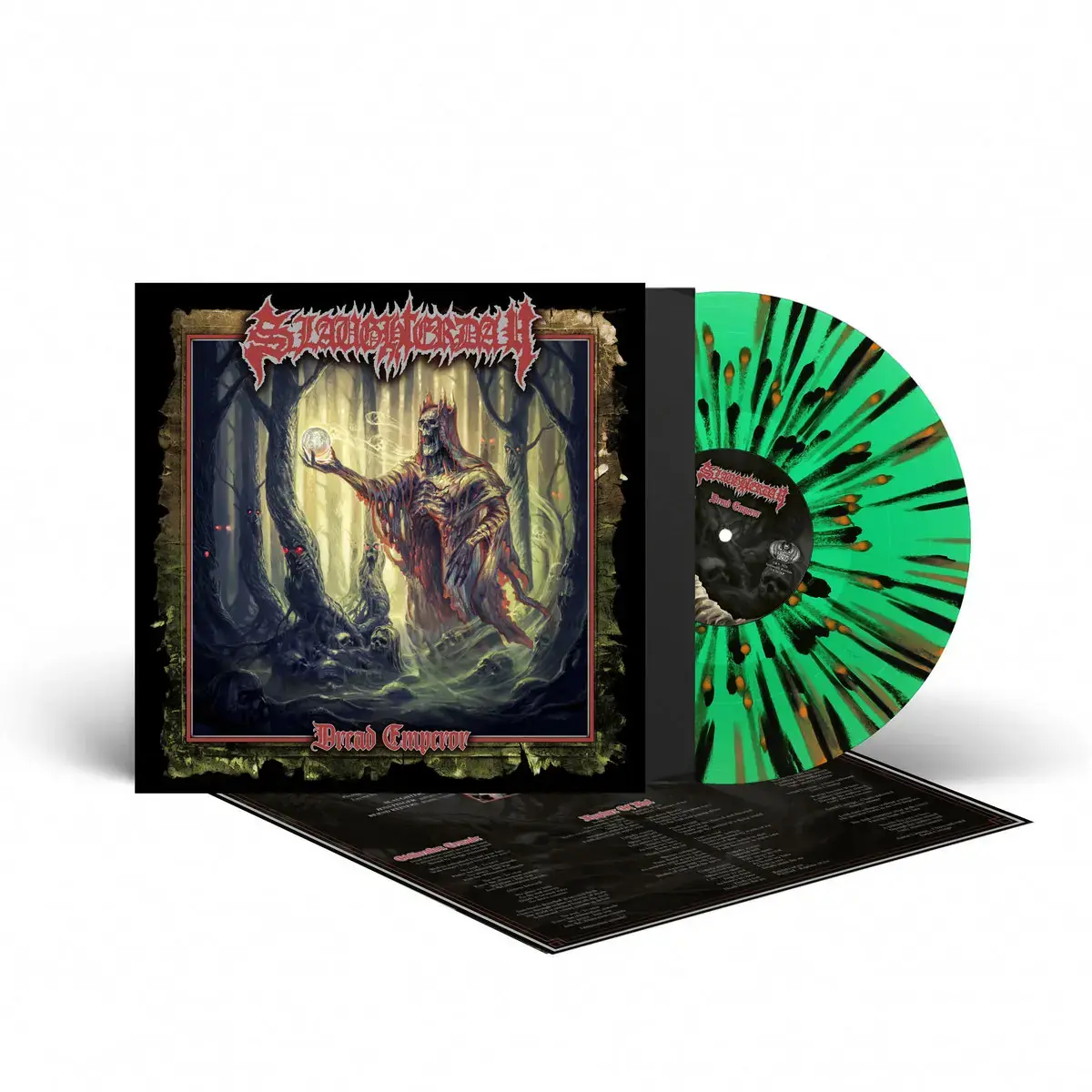 SLAUGHTERDAY · Dread Emperor | GREEN/ORANGE/BLACK SPLATTER LP (Death Metal Vinyl) · Bild 2