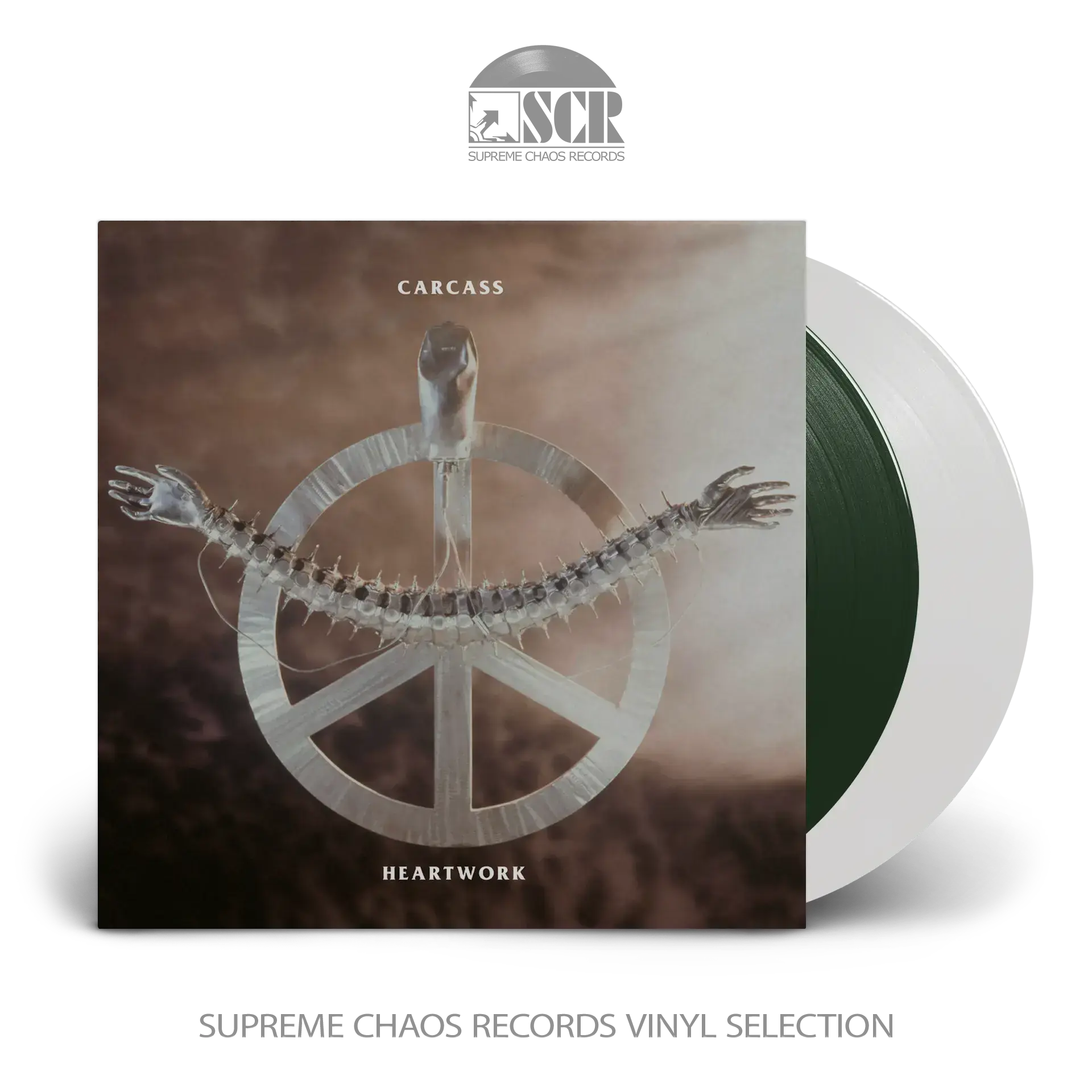 CARCASS - Heartwork · GREEN/WHITE 2LP (Death Metal/Grindcore Vinyl)