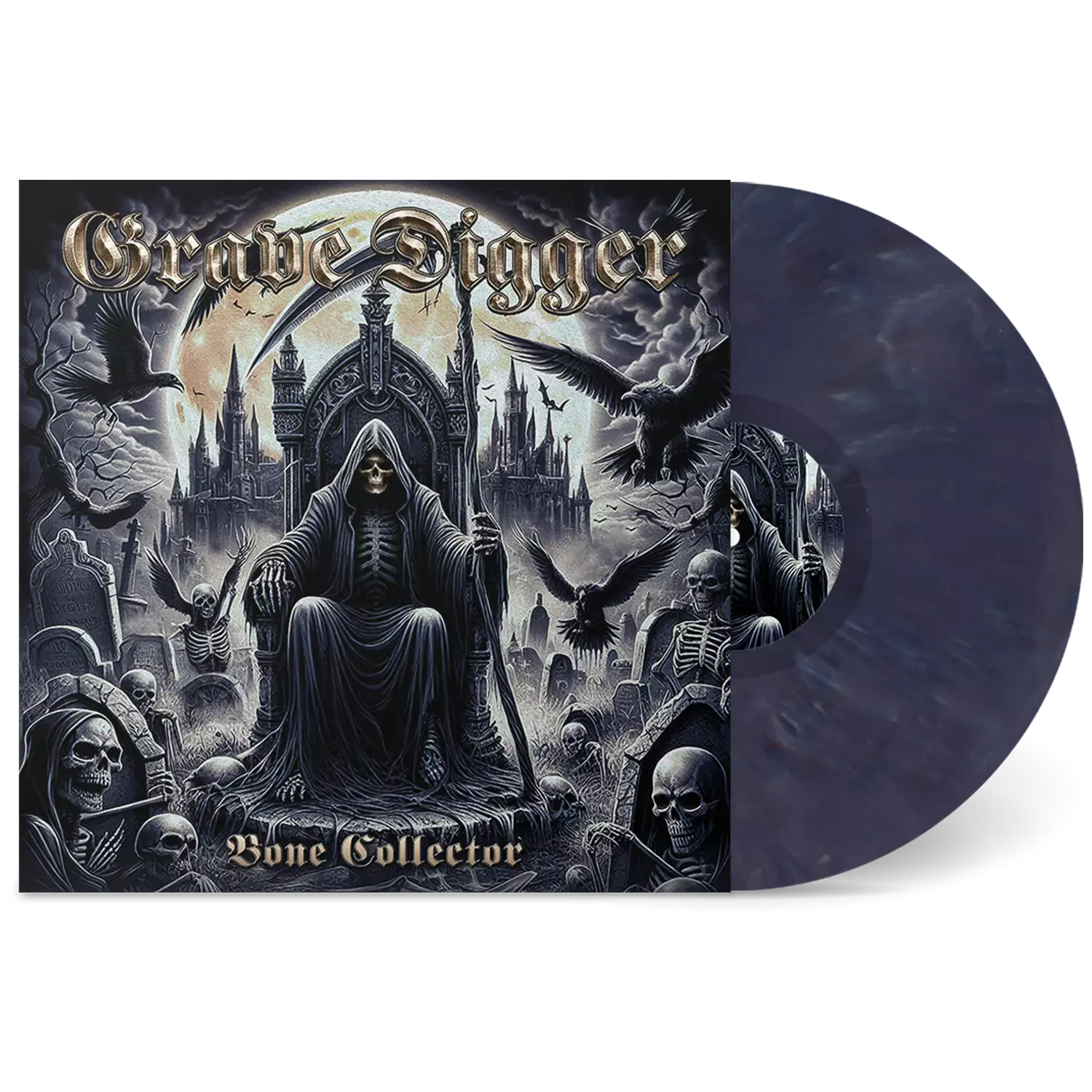 GRAVE DIGGER · Bone Collector | MIDNIGHT REQUIEM MARBLED LP GRAVE DIGGER · Bone Collector | MIDNIGHT REQUIEM MARBLED LP (Heavy Metal Vinyl)