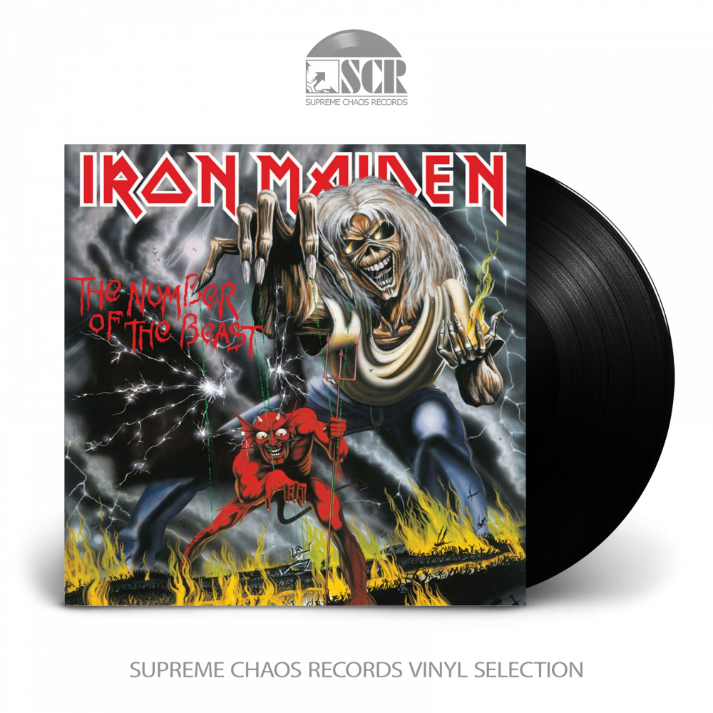 IRON MAIDEN - The Number Of The Beast · BLACK LP (Heavy Metal Vinyl)