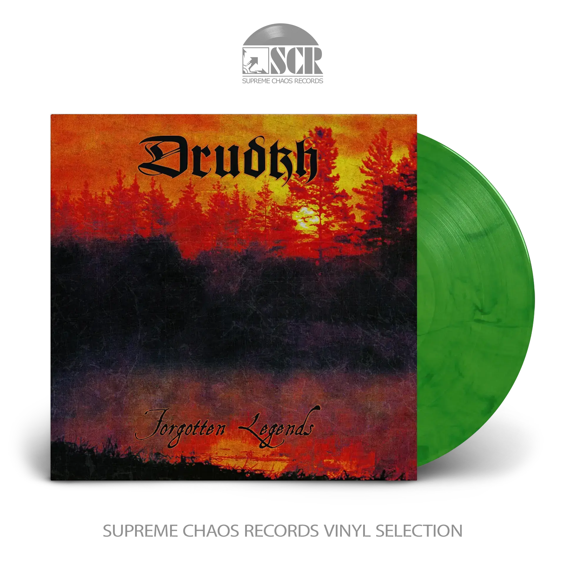 DRUDKH · Forgotten Legends | GREEN/BLACK LP (Pagan Black Metal Vinyl)