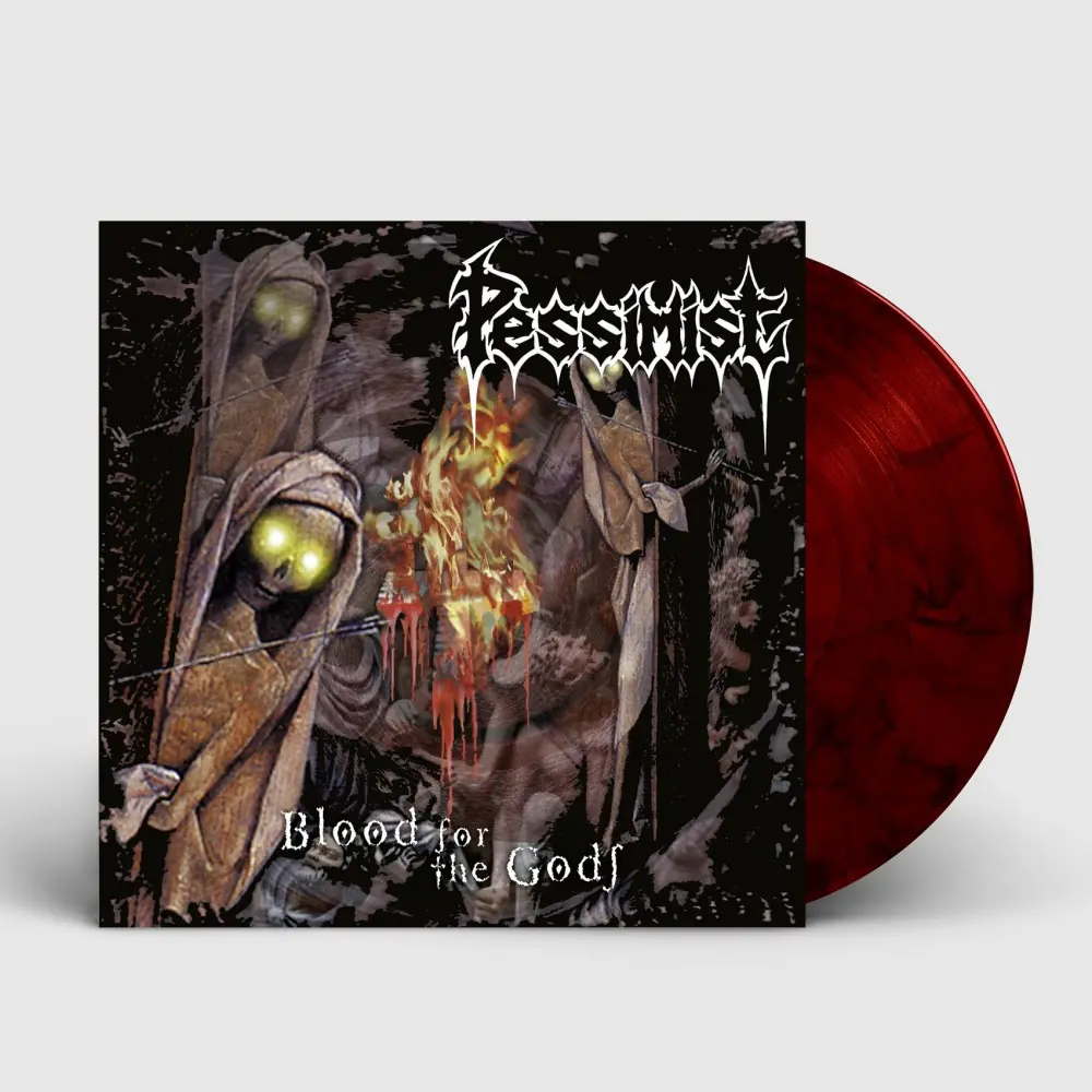 PESSIMIST · Blood For The Gods | RED/BLACK LP PESSIMIST · Blood For The Gods | RED/BLACK LP (Death Metal Vinyl)