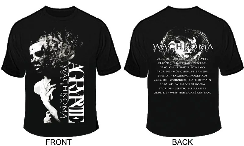 AGRYPNIE - Wachkoma · T-SHIRT (Black Metal Clothes)