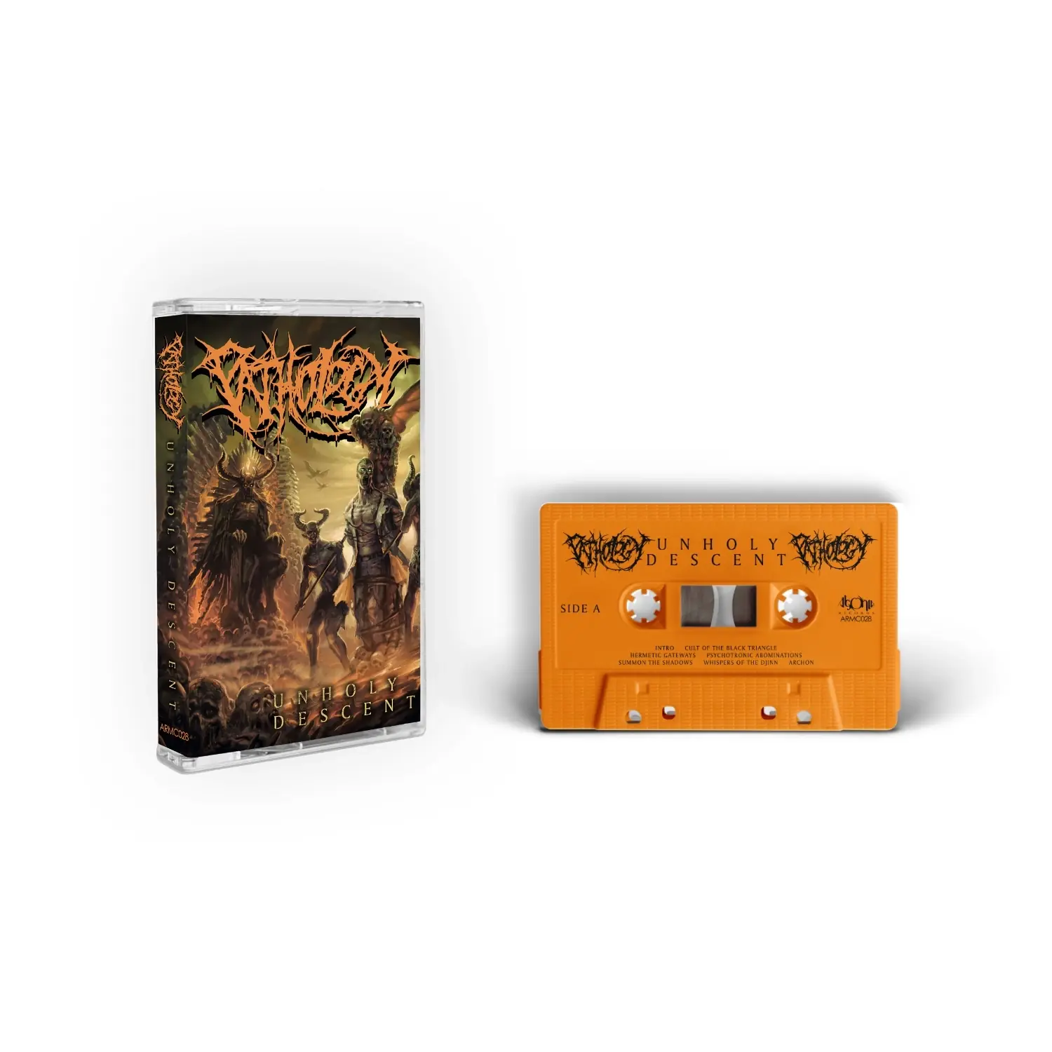 PATHOLOGY · Unholy Descent | ORANGE TAPE (Death Metal Tapes)